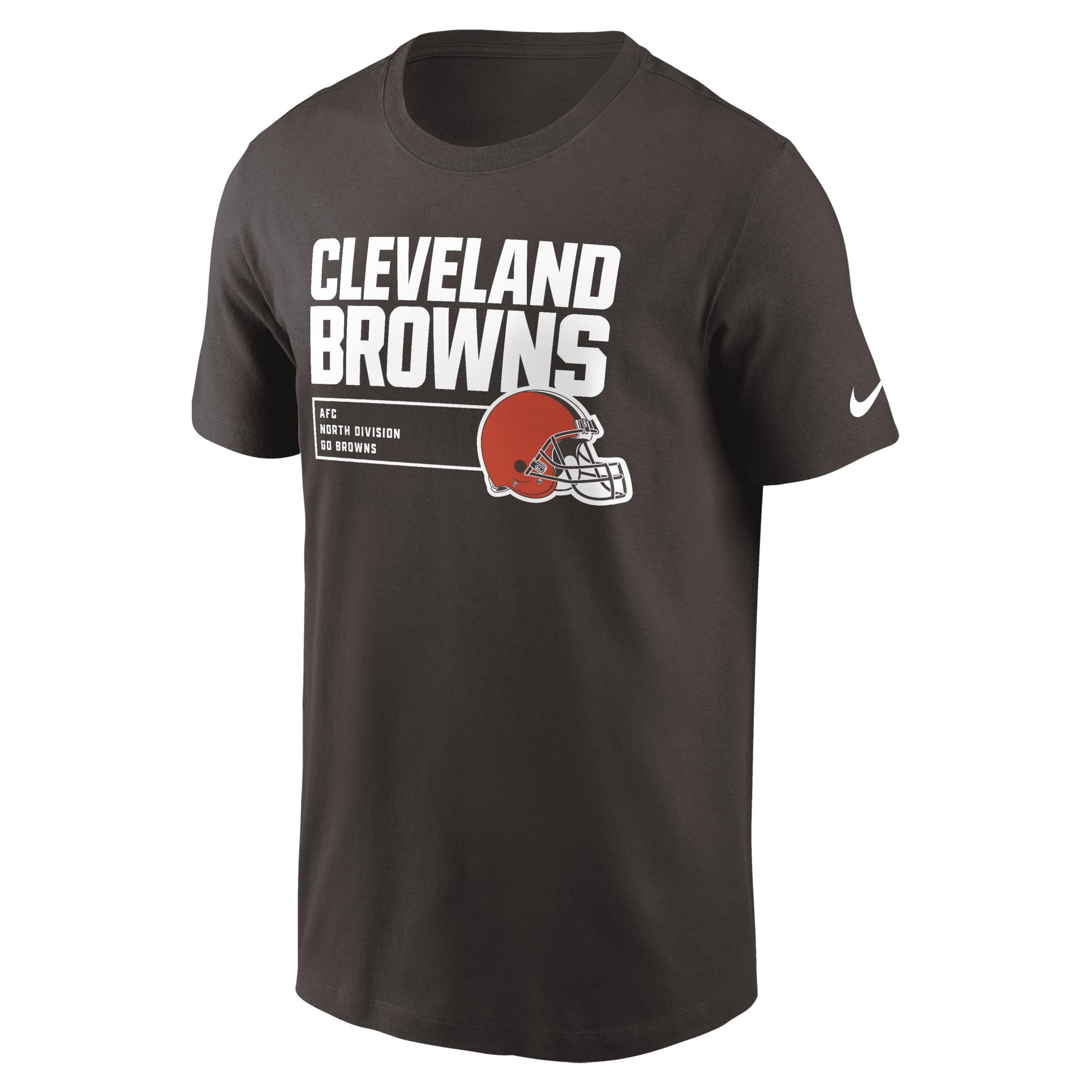 Men's Nike Brown Cleveland Browns Division Essential T-Shirt, Size: Small Product Image