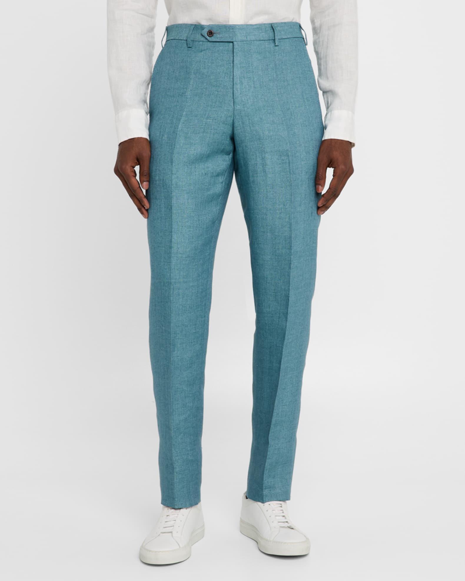 Men's Parker Linen Flat-Front Pants Product Image