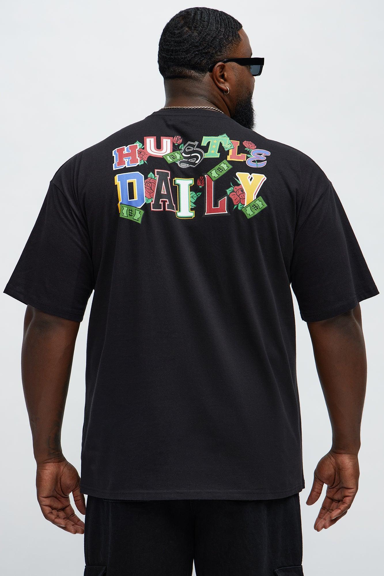 Hustle Daily No Excuses Short Sleeve Tee - Black Product Image