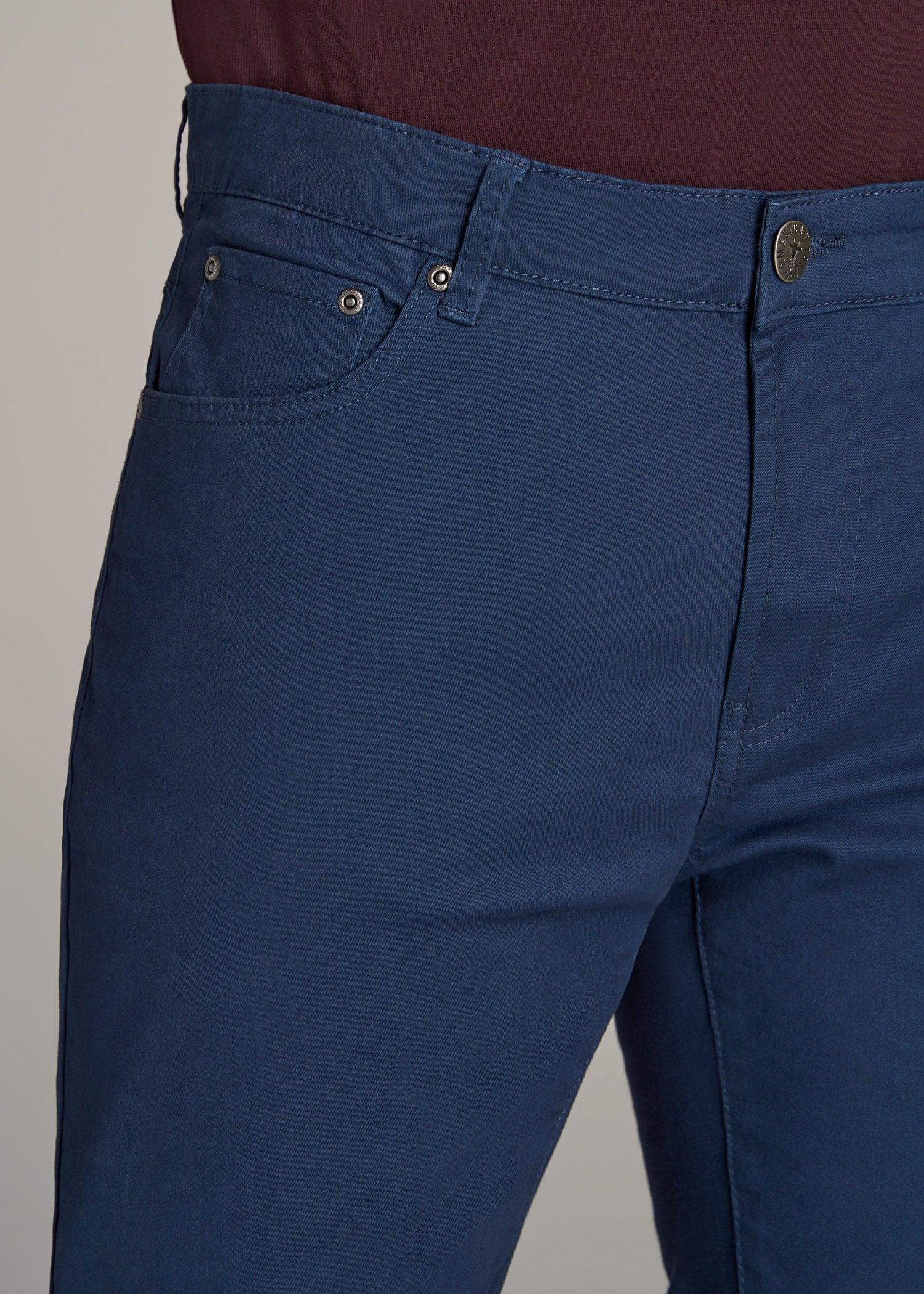 Dylan SLIM FIT Five-Pocket Pants For Tall Men in Marine Navy Product Image
