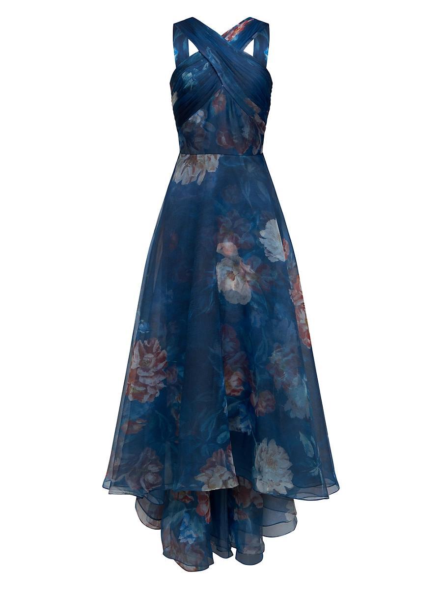 Womens Rosie Floral Organza High-Low Gown Product Image