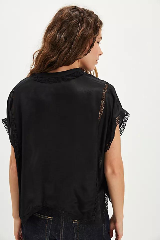 Marigold Shine Lace Top Product Image