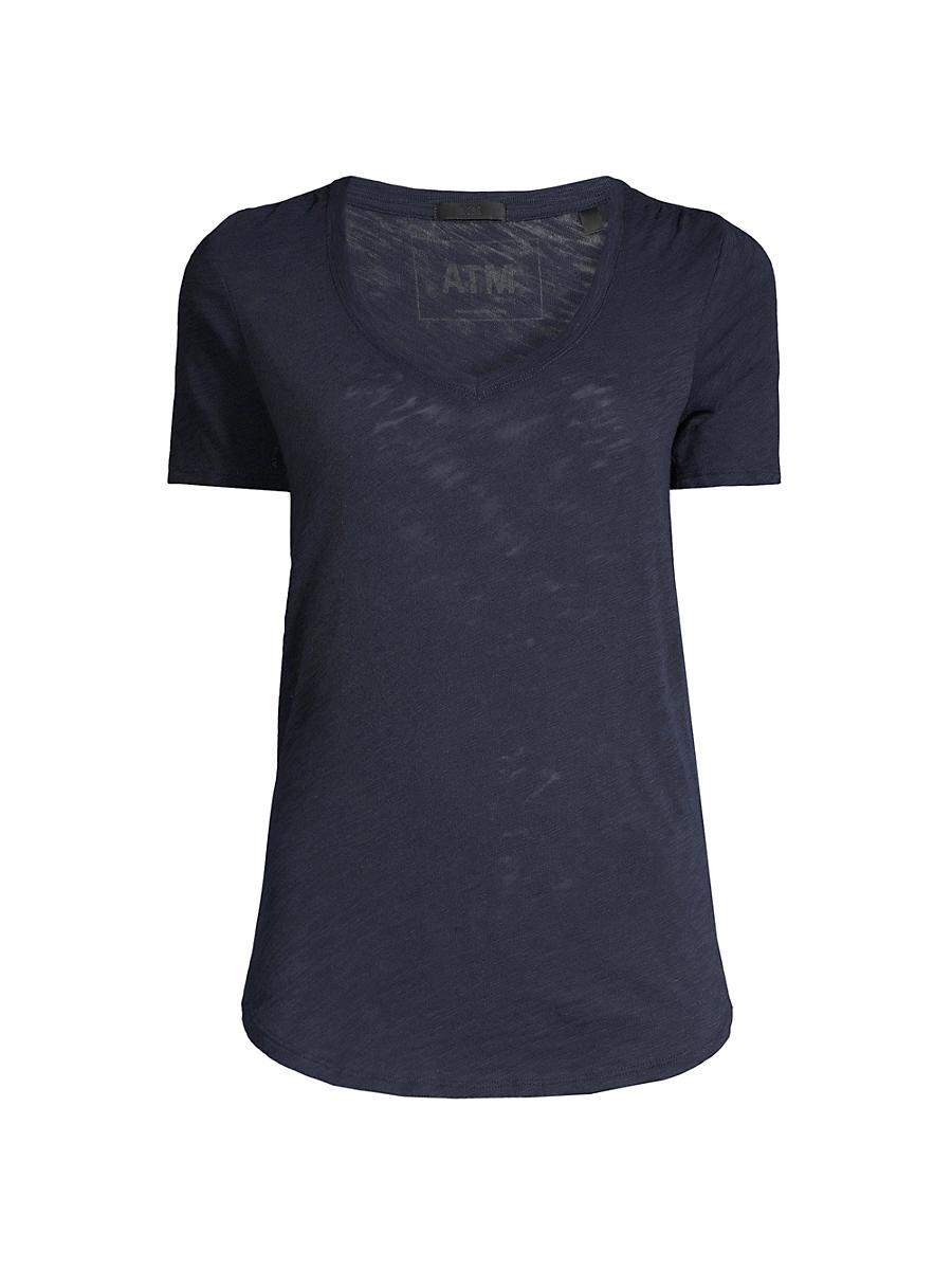 Atm Anthony Thomas Melillo Short Sleeve V-Neck Tee Product Image