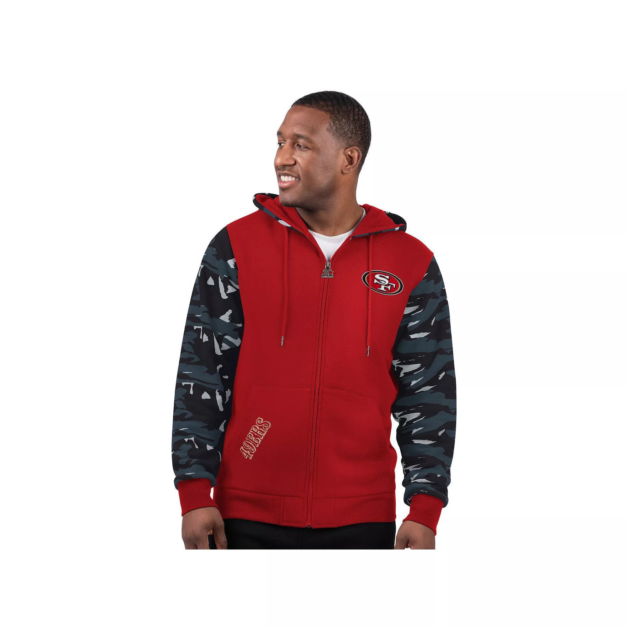 Men's Starter Purple Minnesota Vikings Thursday Night Gridiron Full-Zip Hoodie, Size: Small Product Image