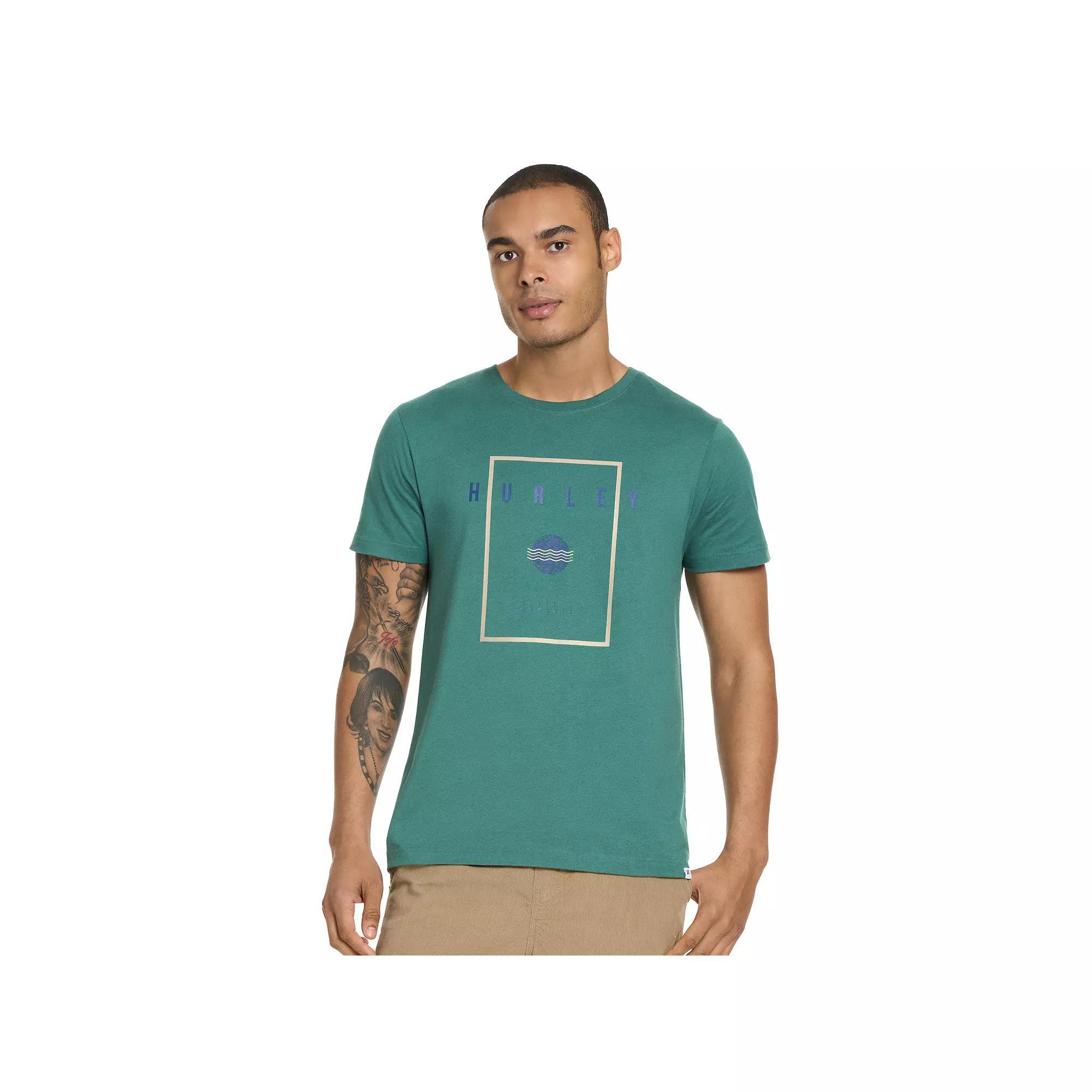 Men's Hurley Front Graphic Tee, Size: Large, White Product Image