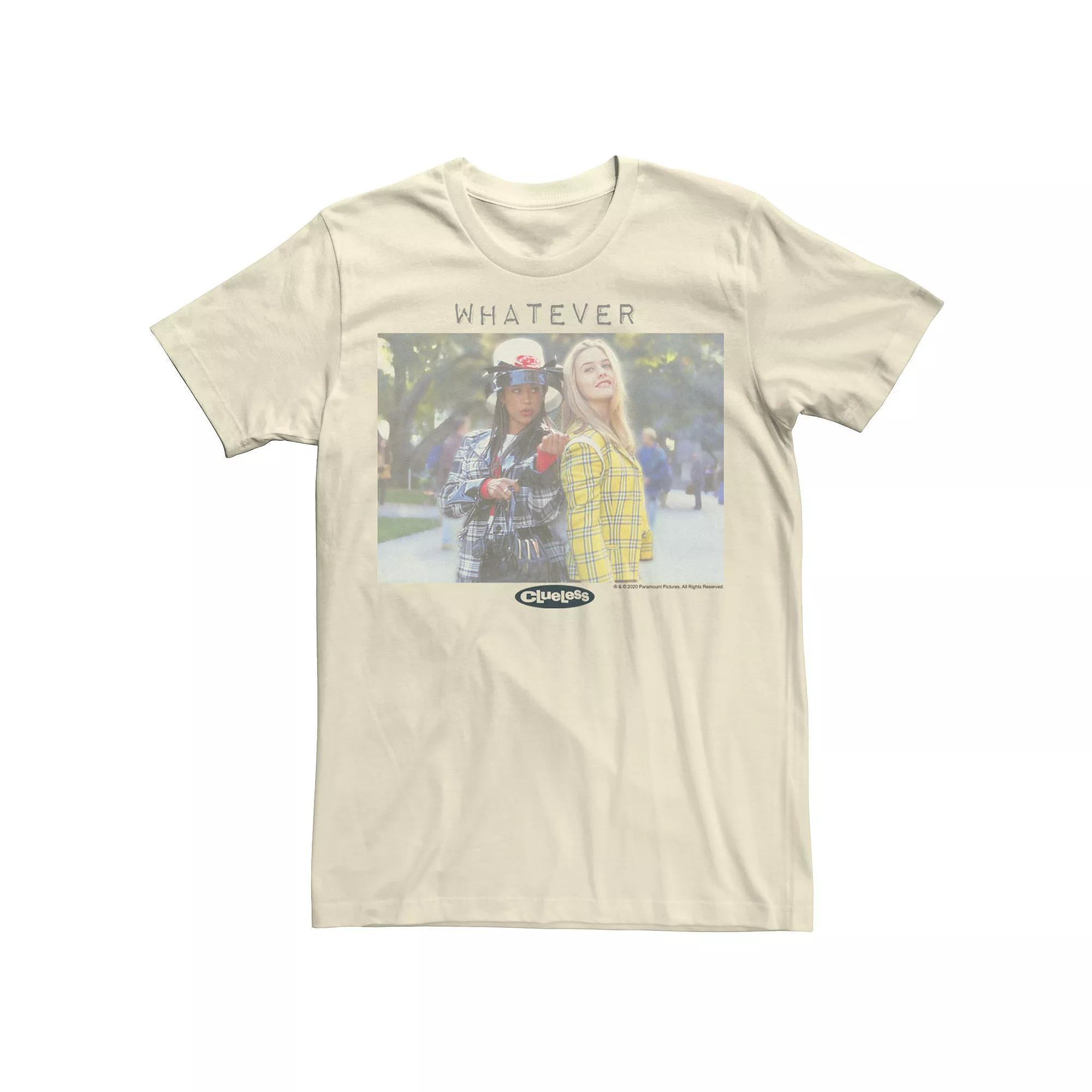 Men's Clueless Dionne & Cher Whatever Portrait Tee, Size: Medium, Natural Product Image