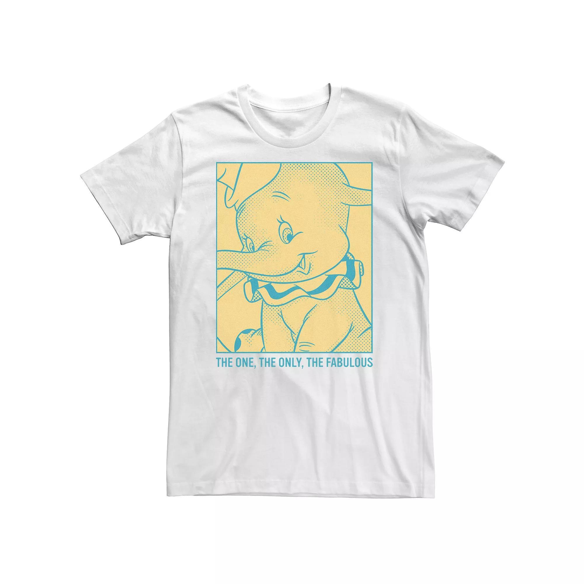 Big & Tall Disney Dumbo The One The Only The Fabulous Retro Poster Tee, Men's, Size: XXL Tall, White Product Image