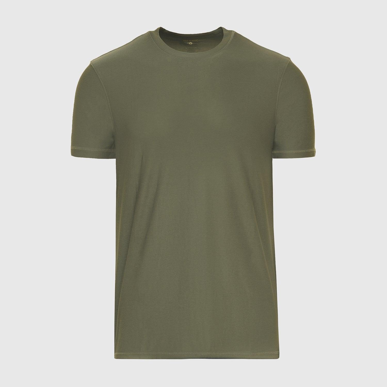 Military Green Active Crew Neck Tee Product Image