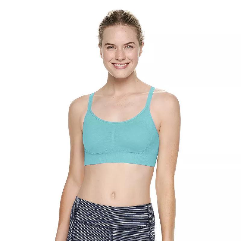Tek Gear® Seamless Low-Impact Adjustable Sports Bra, Women's, Size: Medium, Latte Product Image
