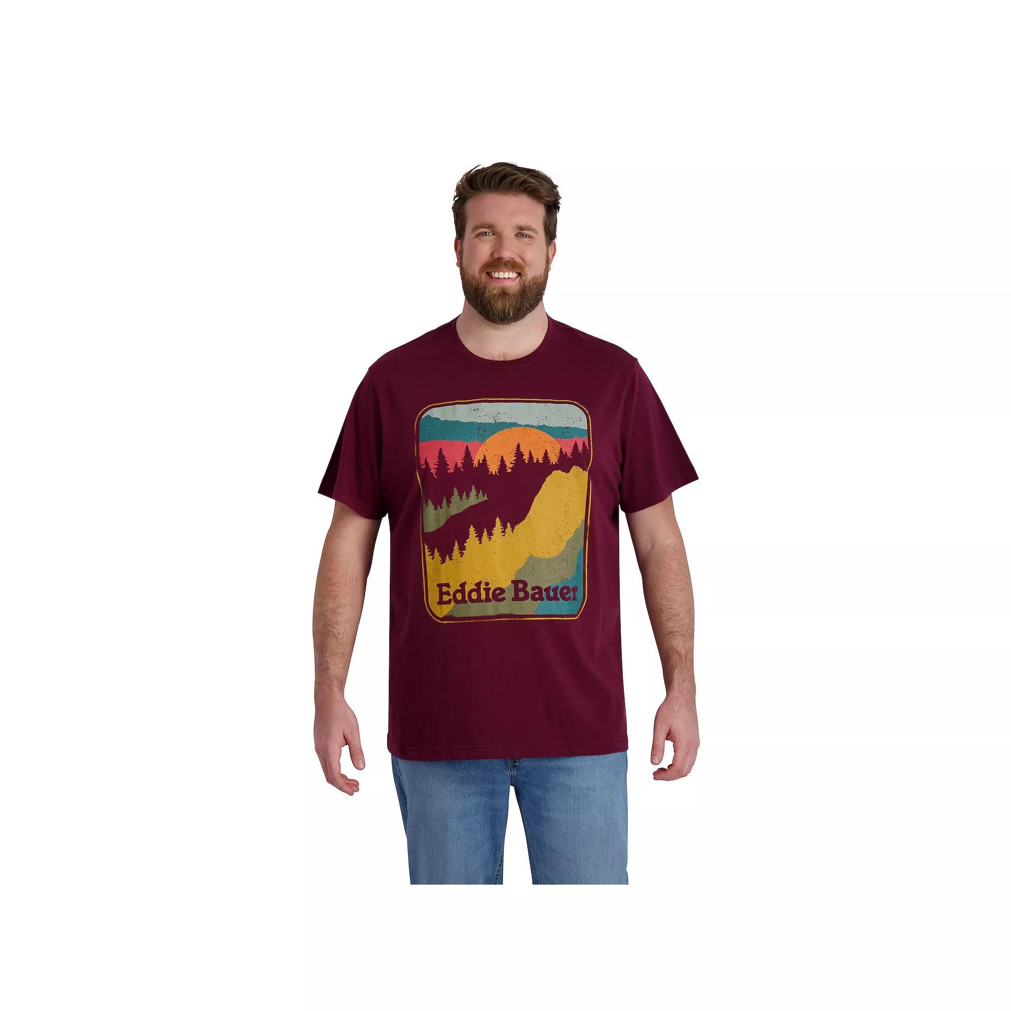 Big & Tall Eddie Bauer Graphic Tee, Men's, Size: 2XB, Blackberry Product Image
