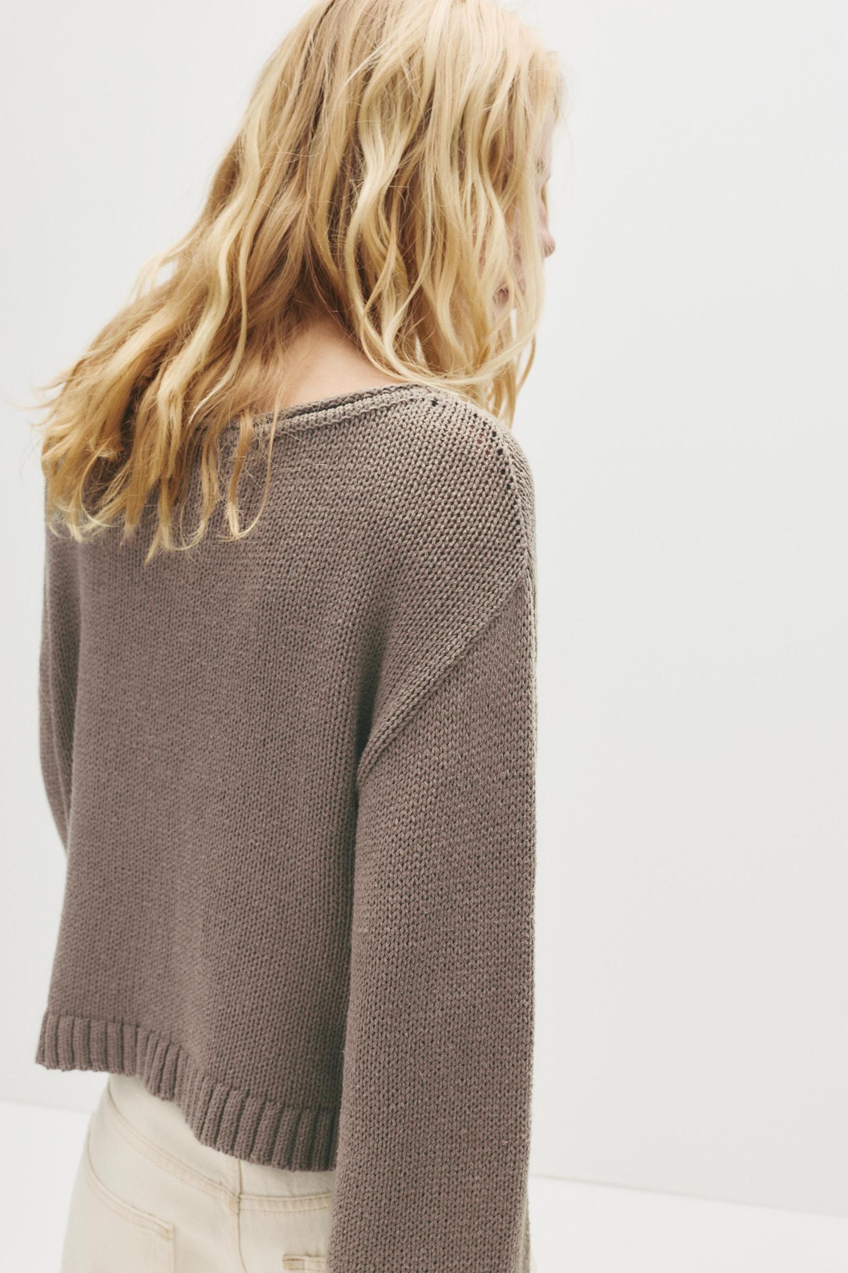 Oversize wide-neck sweater Product Image