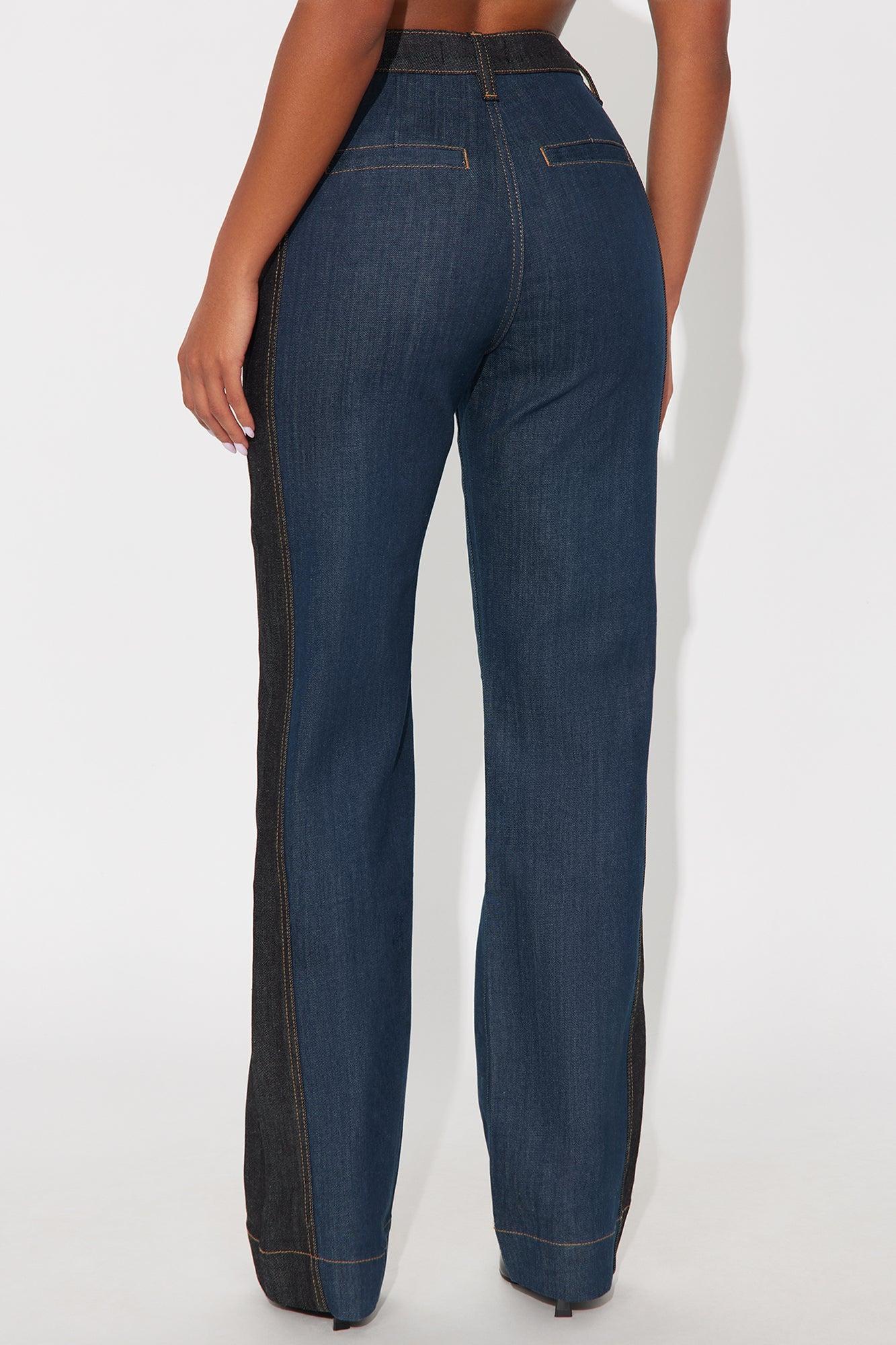 Busy Body Stretch Tailored Jeans - Dark Wash Product Image