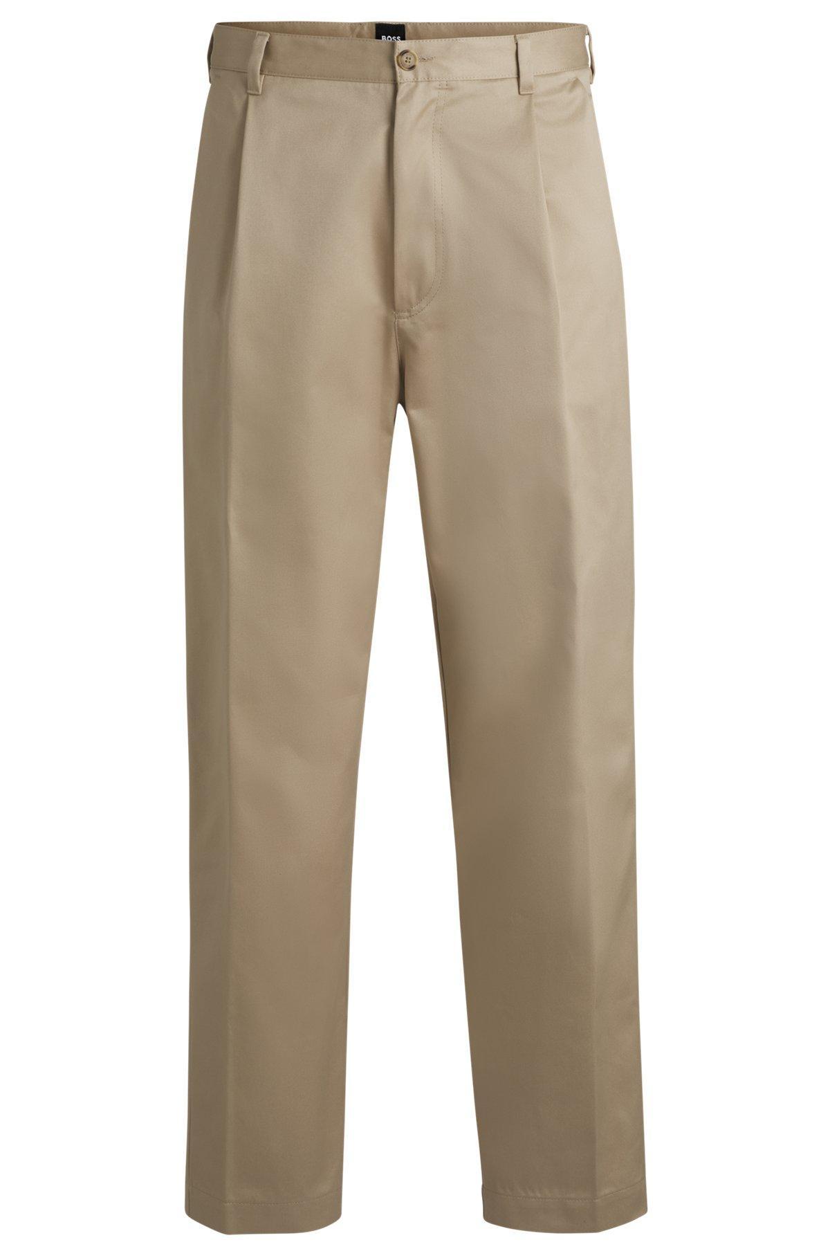 Relaxed-fit trousers in cotton twill Product Image