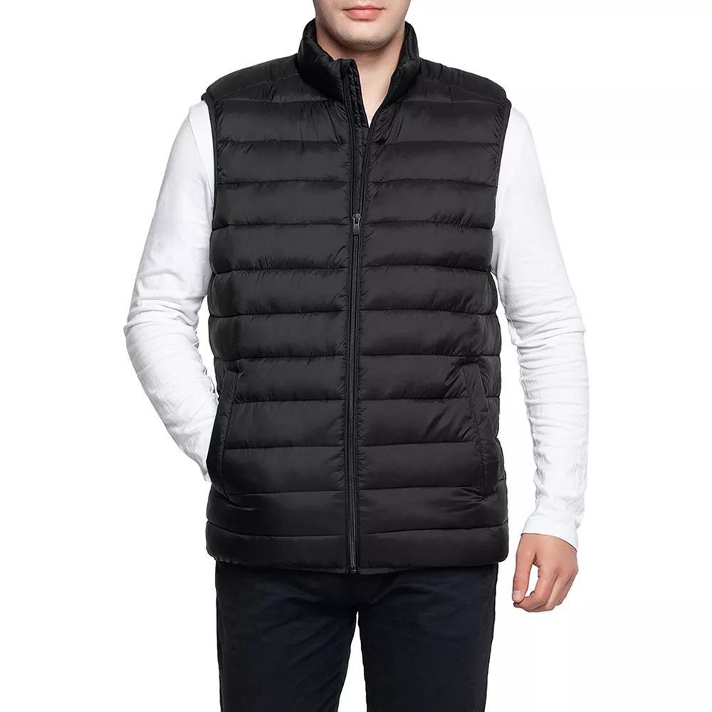 Men's Rokka&Rolla Lightweight Puffer Vest, Size: Large, Gray Product Image