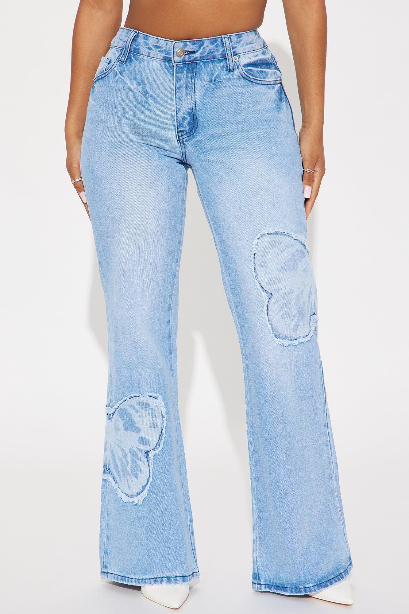 Butterfly Effect Straight Leg Jeans - Medium Wash Product Image