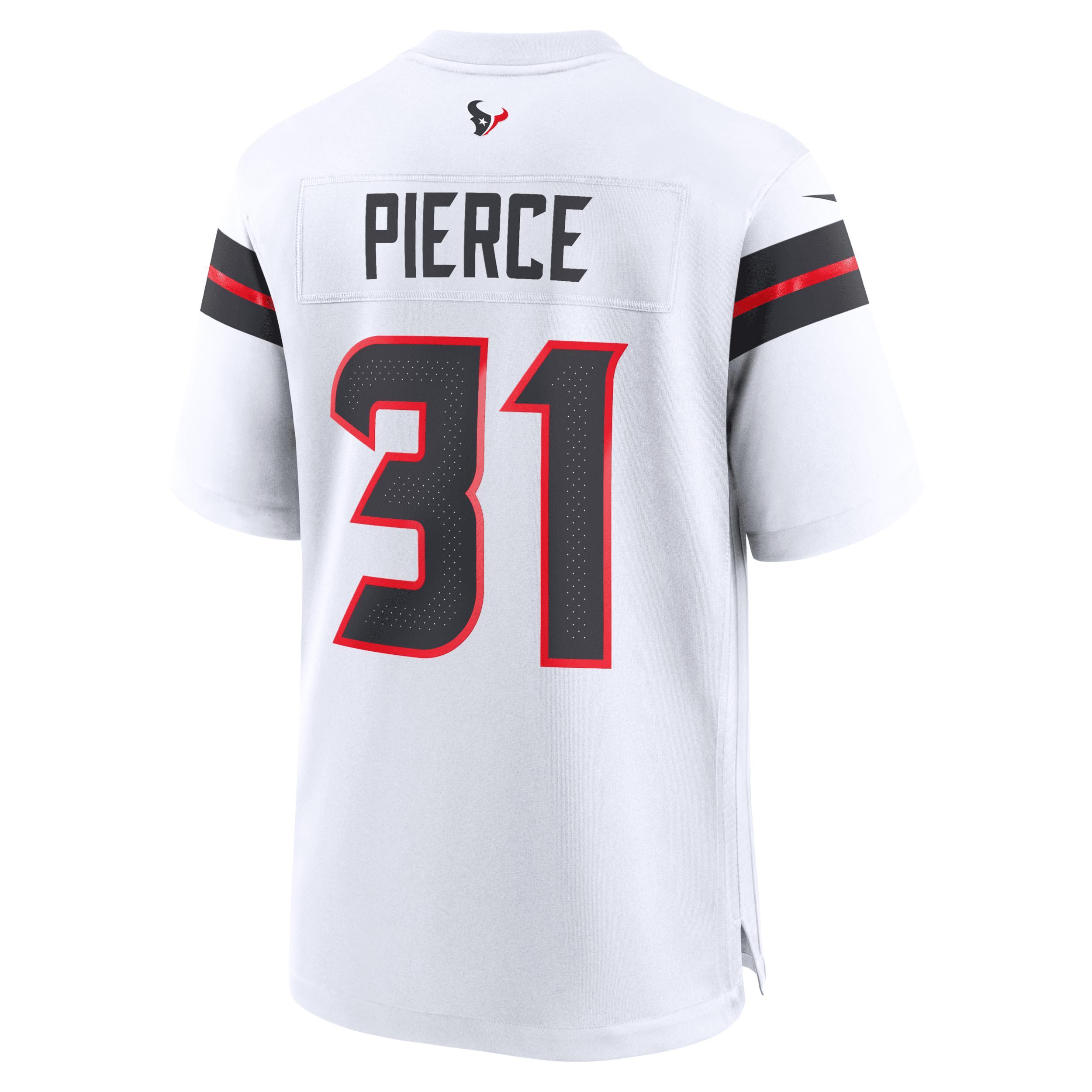 Men's Nike Dameon Pierce White Houston Texans Game Jersey, Size: Large Product Image