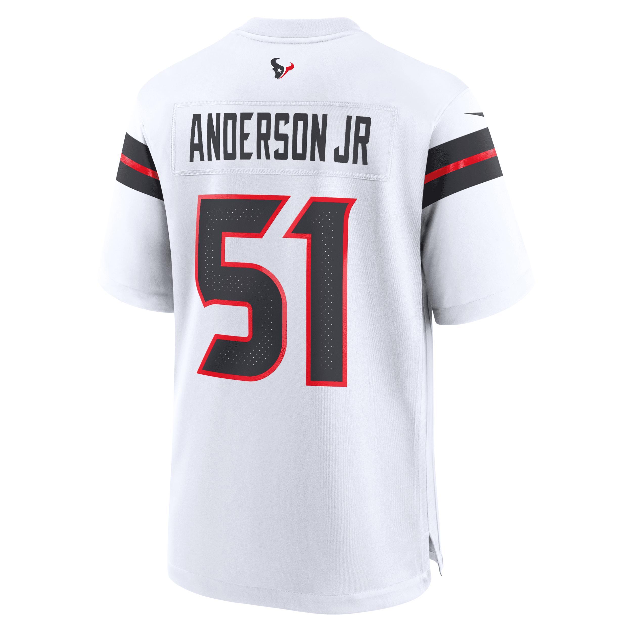 Men's Nike Will Anderson Jr. White Houston Texans Game Jersey, Size: XL Product Image