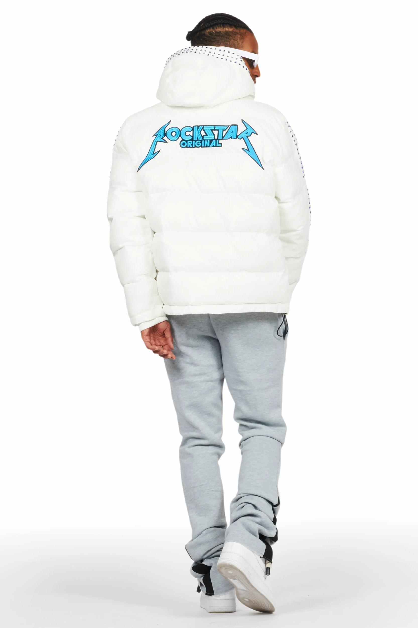 Briggs Heather Grey Hoodie/Super Stacked Flare Track Set Male Product Image