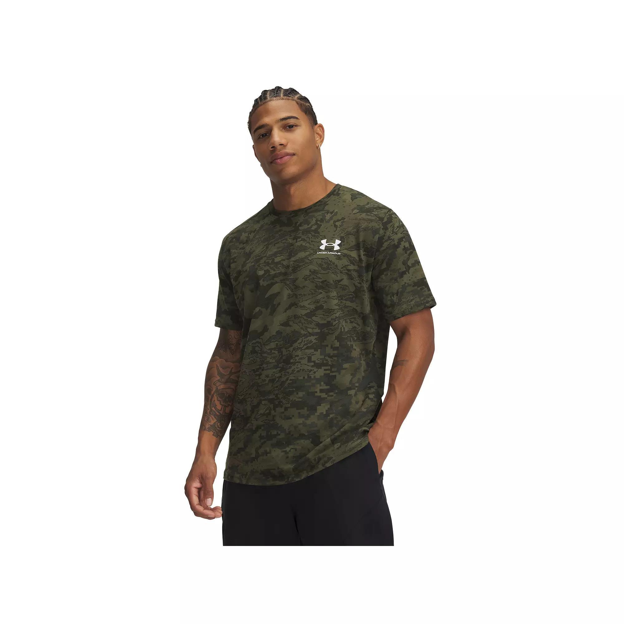 Big & Tall Under Armour Camo Tee, Men's, Size: 3XL Tall, Marine Od Green Product Image