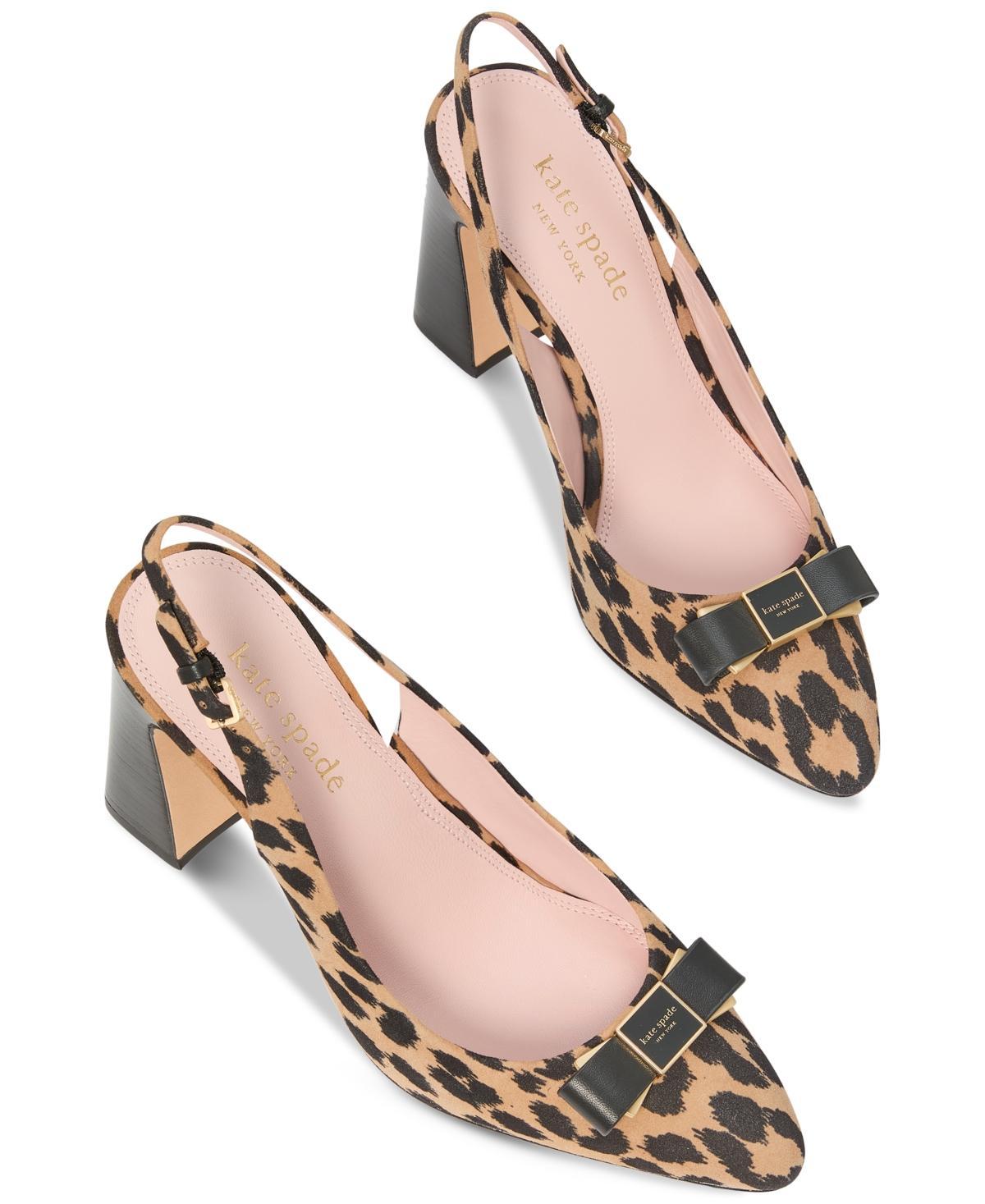kate spade new york Womens Bowdie Slip On Slingback High Heel Pumps Product Image