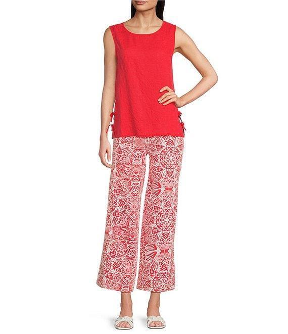 Charlie B. Abstract Print Cropped Flare Leg Pants Product Image