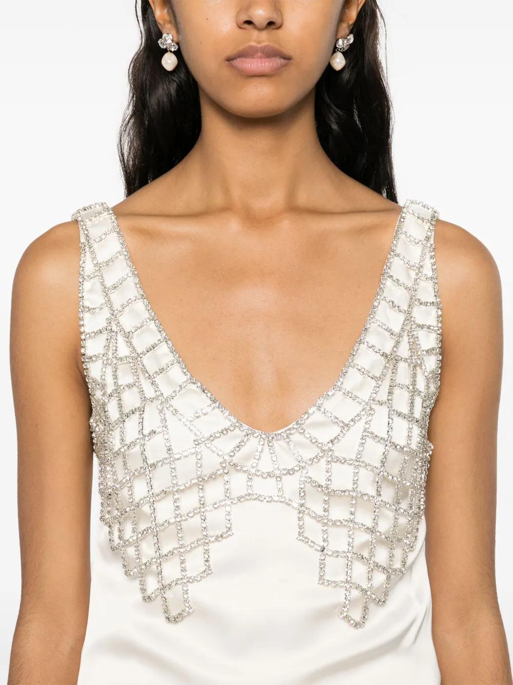 crystal-embellished mini dress Product Image
