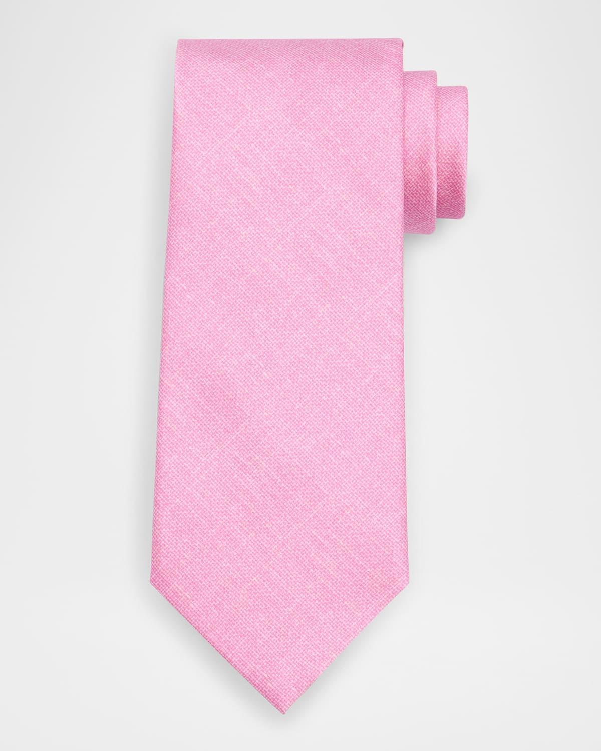 Mens Solid Silk Tie Product Image