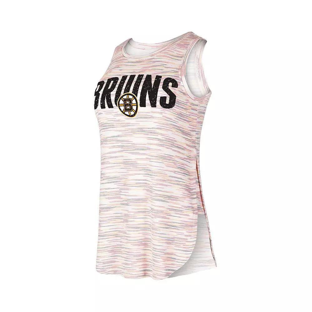 Women's Concepts Sport Boston Bruins Sunray Multicolor Tri-Blend Tank Top, Size: Large, Team Product Image