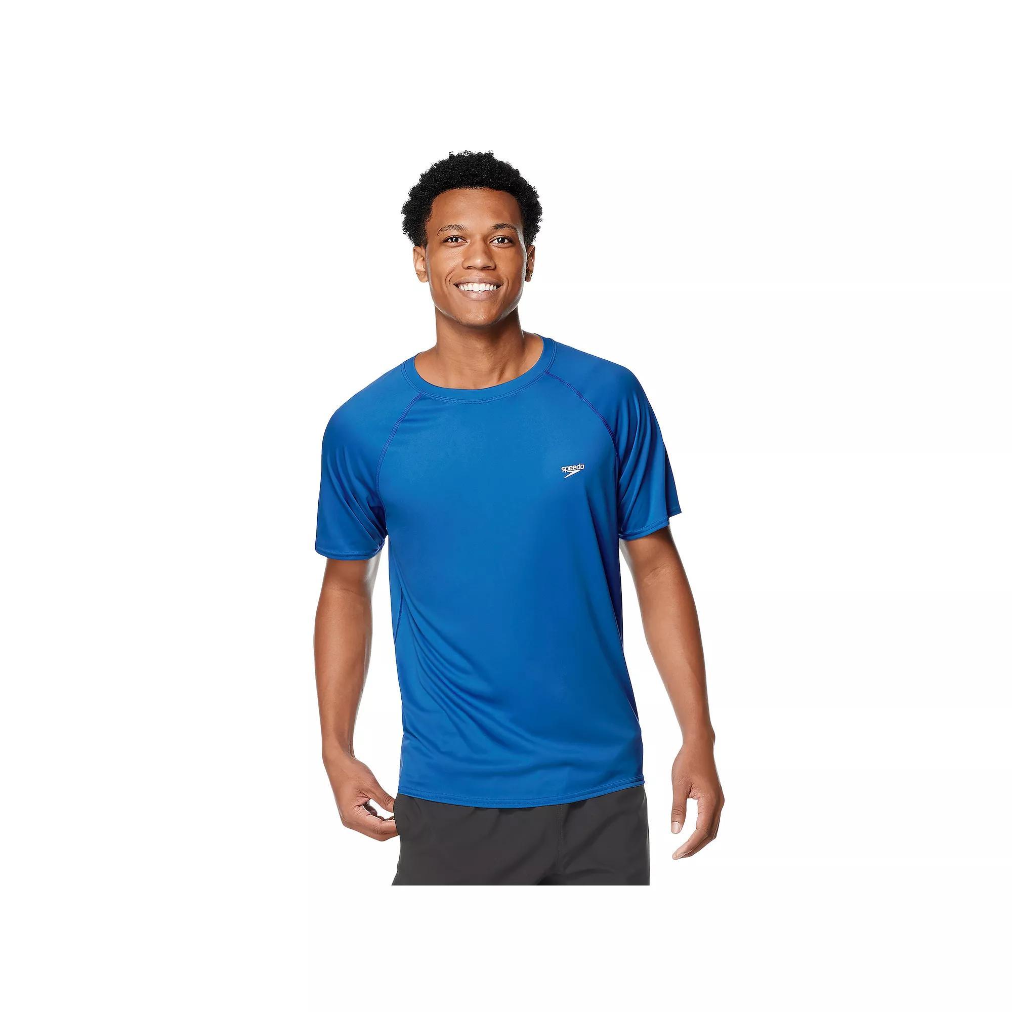 Mens Speedo Quick-Dry UPF 50+ Short Sleeve Swim Tee Product Image