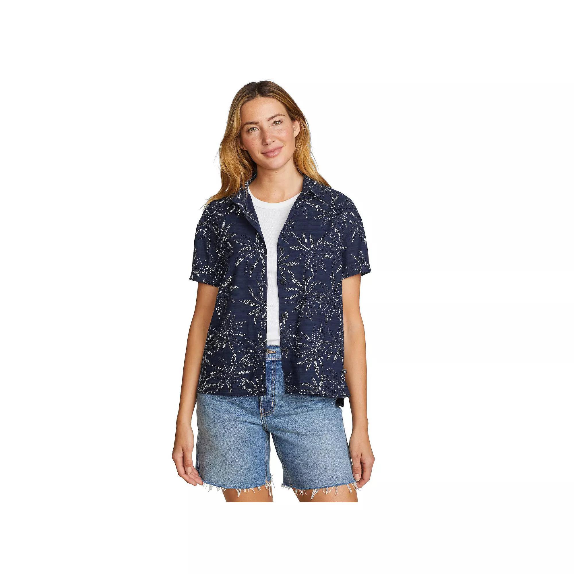 Womens Eddie Bauer Button-Down Baja Shirt Product Image