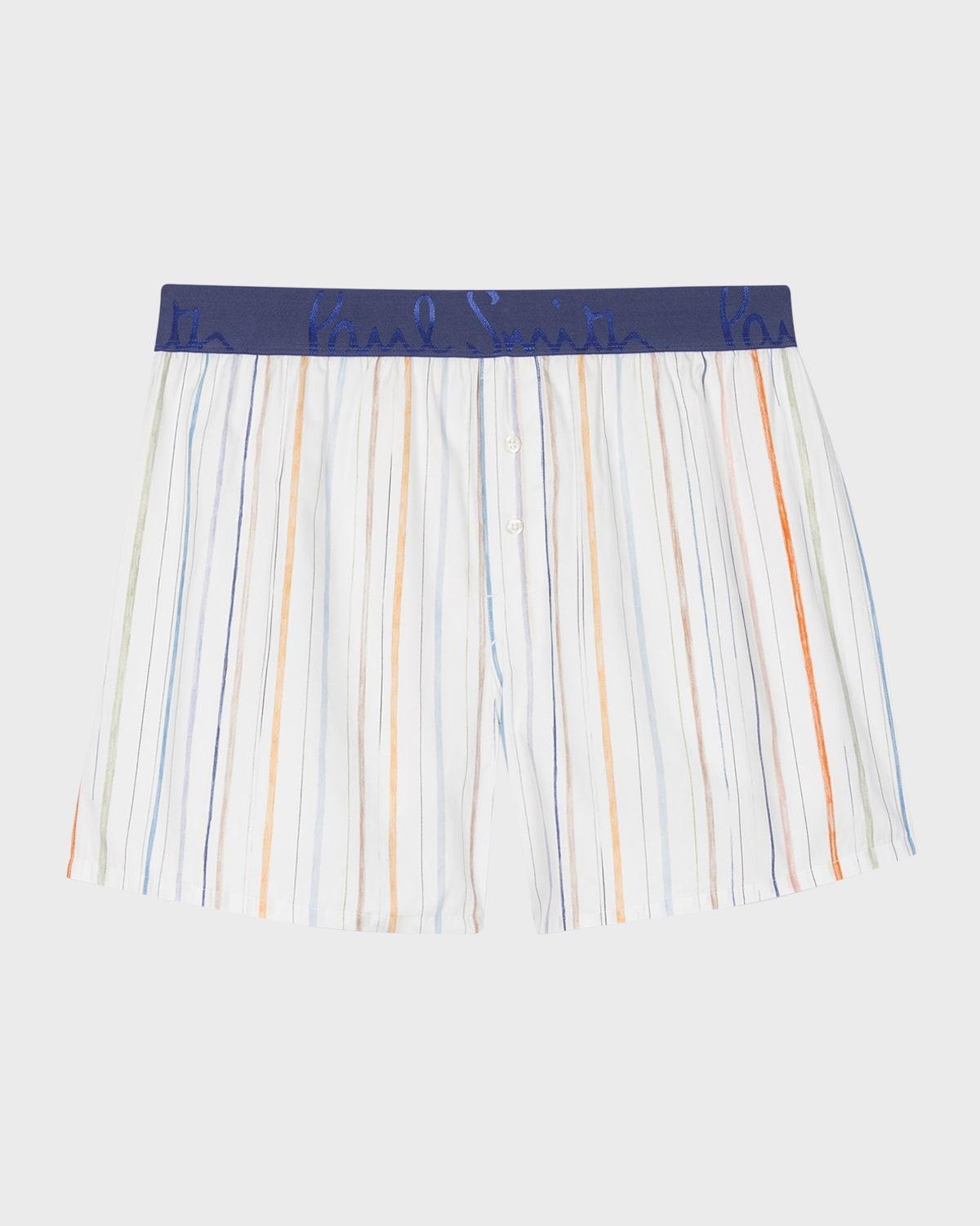 Men's Cotton Stripe Boxer Shorts Product Image