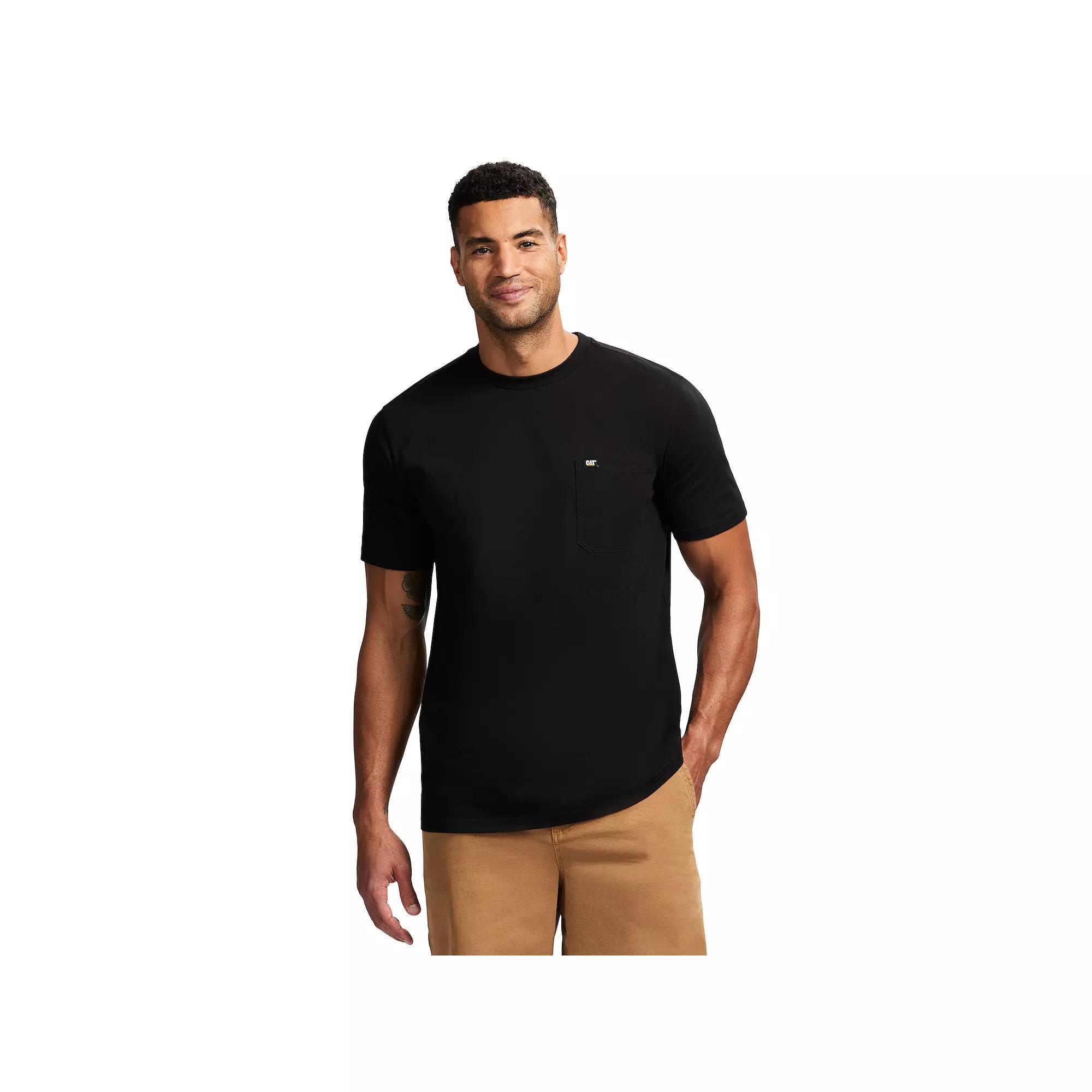 Men's Caterpillar Cat Logo Pocket Tee, Size: Large, Brown Product Image