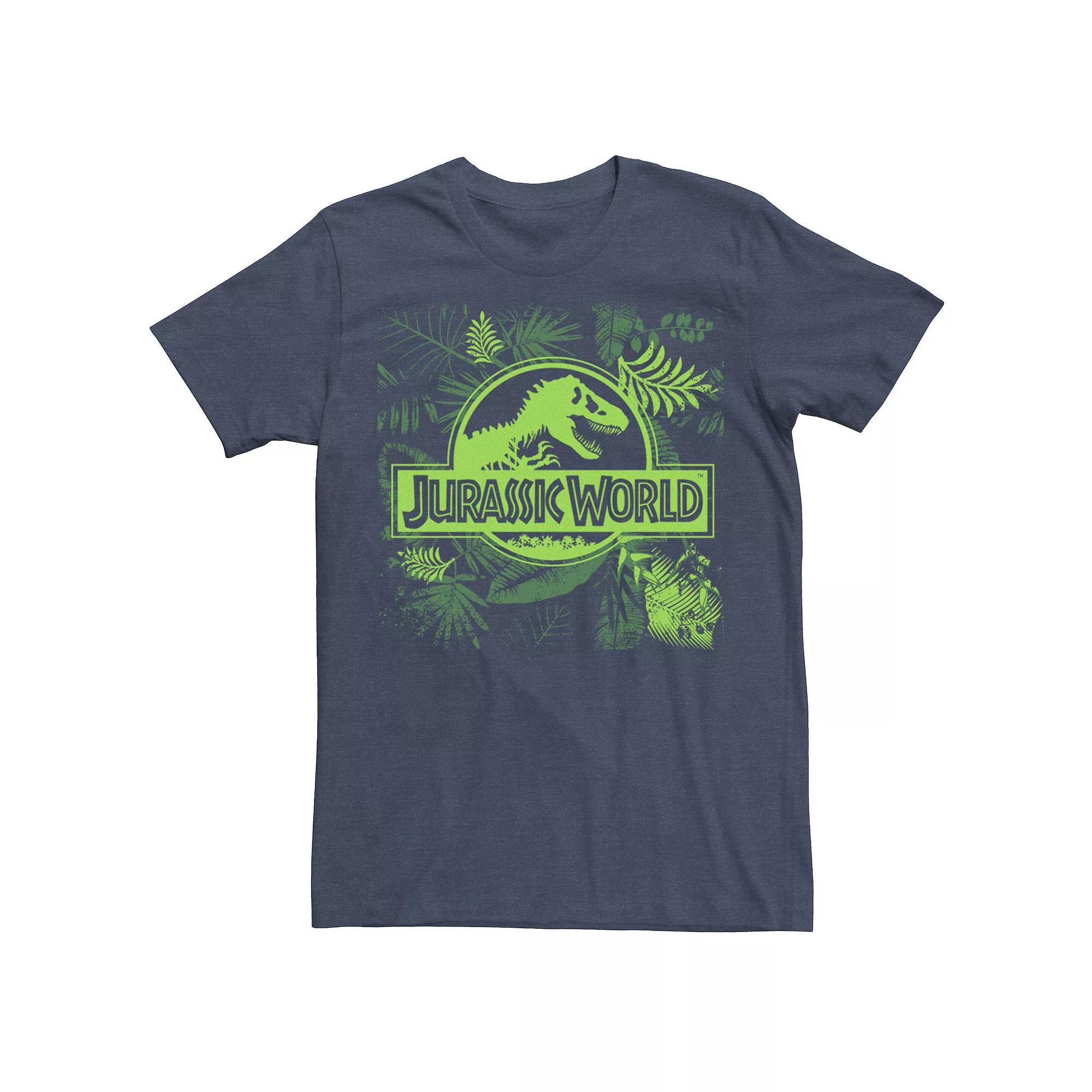 Men's Jurassic World Jungle Classic Logo Tee, Size: Large, Blue Product Image
