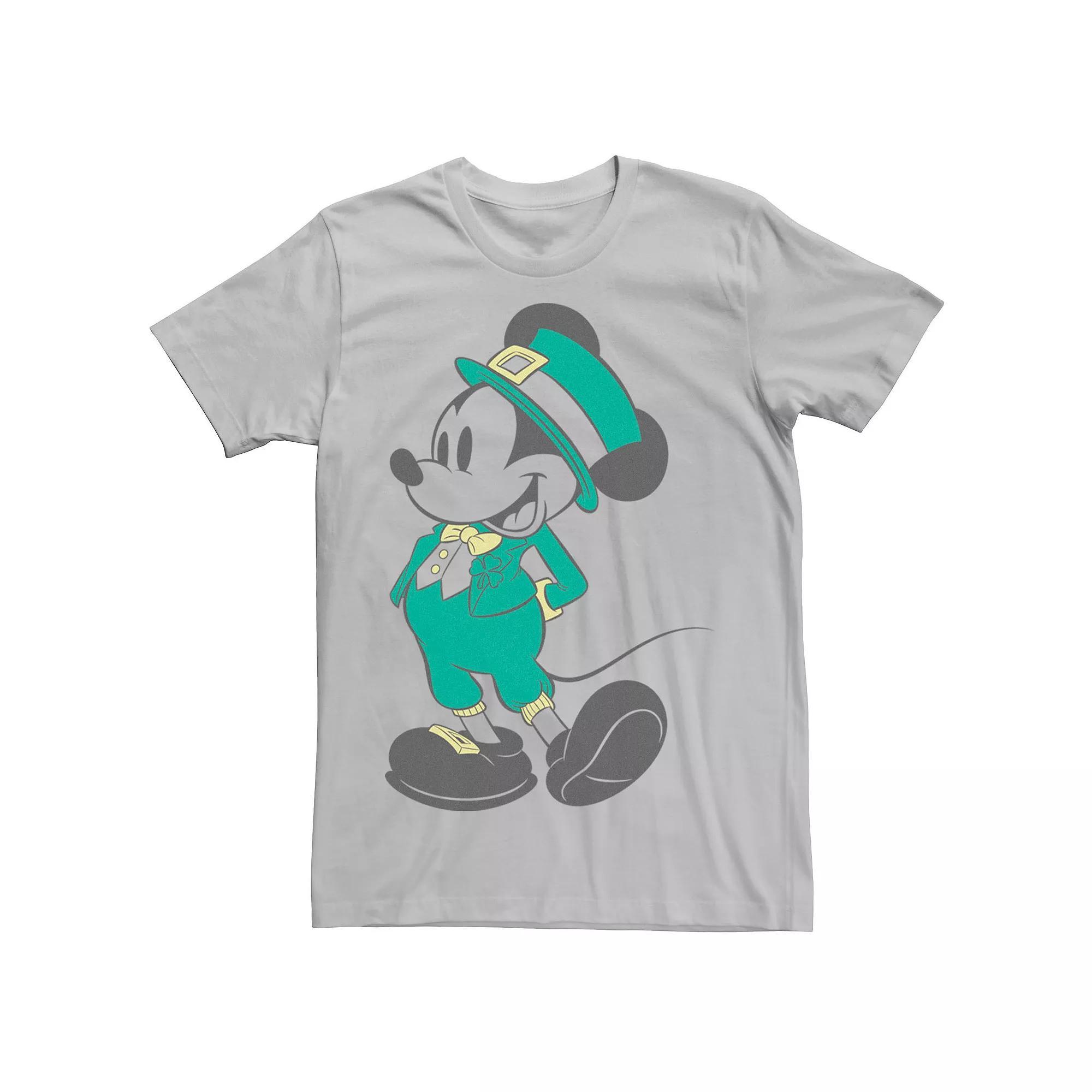 Disney's Mickey Mouse Men's St. Patrick's Day Leprechaun Outfit Tee, Size: 3XL, Silver Product Image