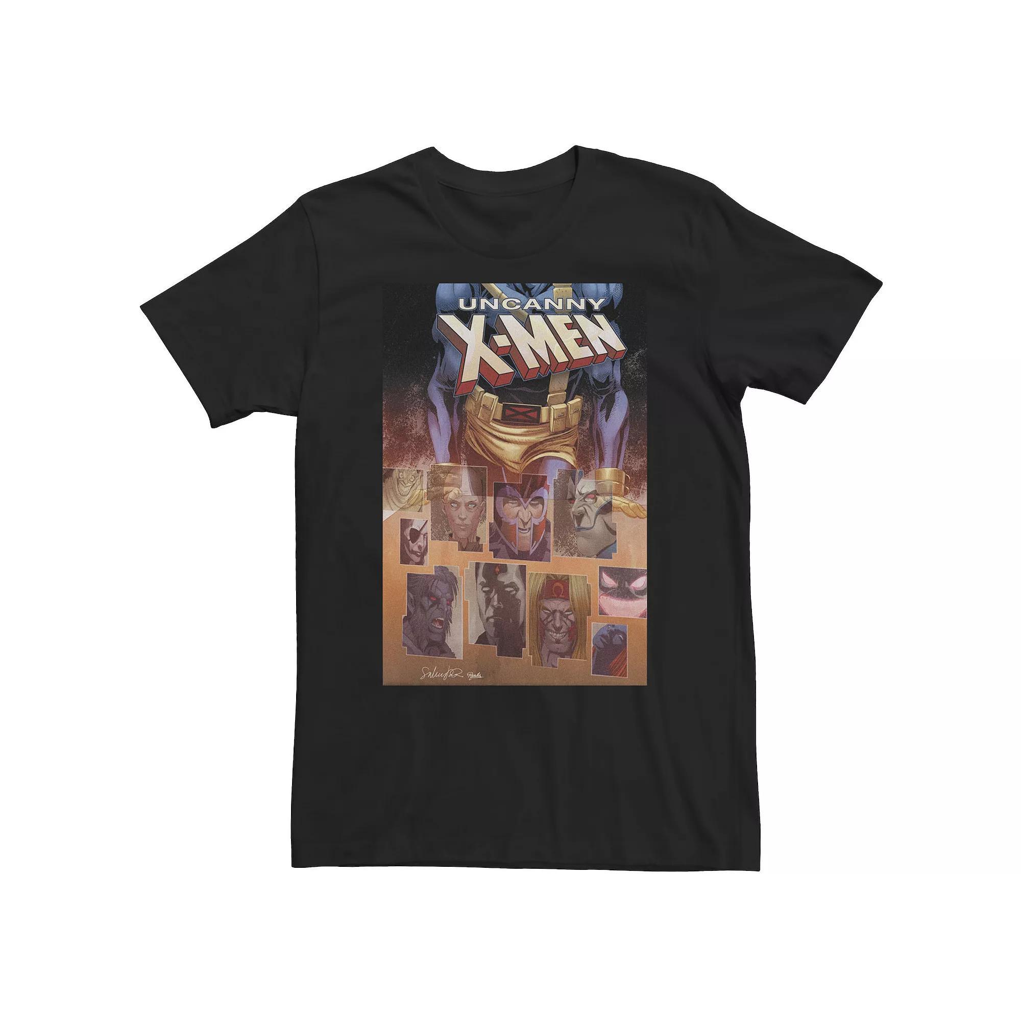 Big & Tall Marvel Comixology X-Men Digital Panel Comic Book Cover Tee, Men's, Size: Large Tall, Black Product Image