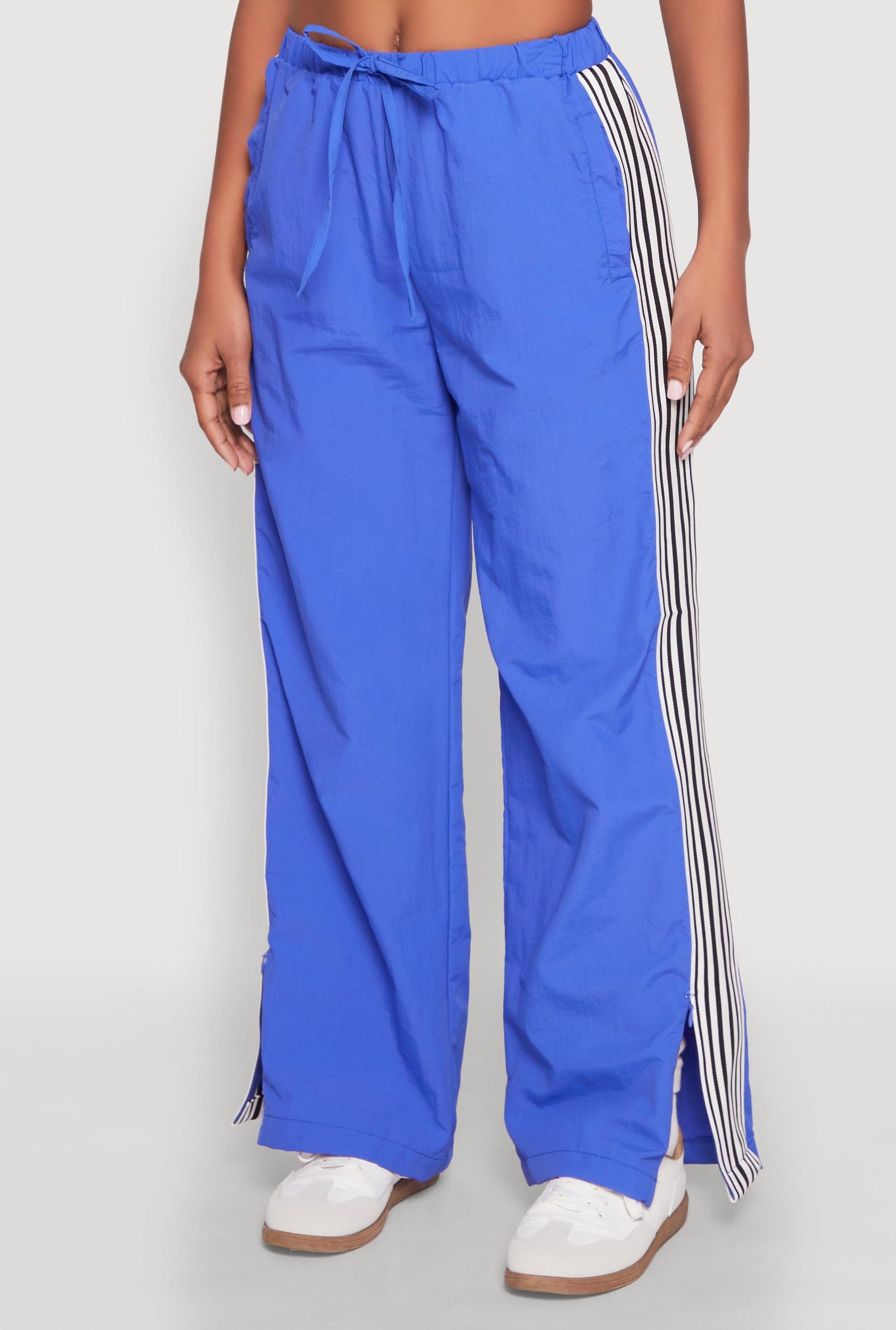 Womens Contrast Trim Slit Hem Track Pants Product Image