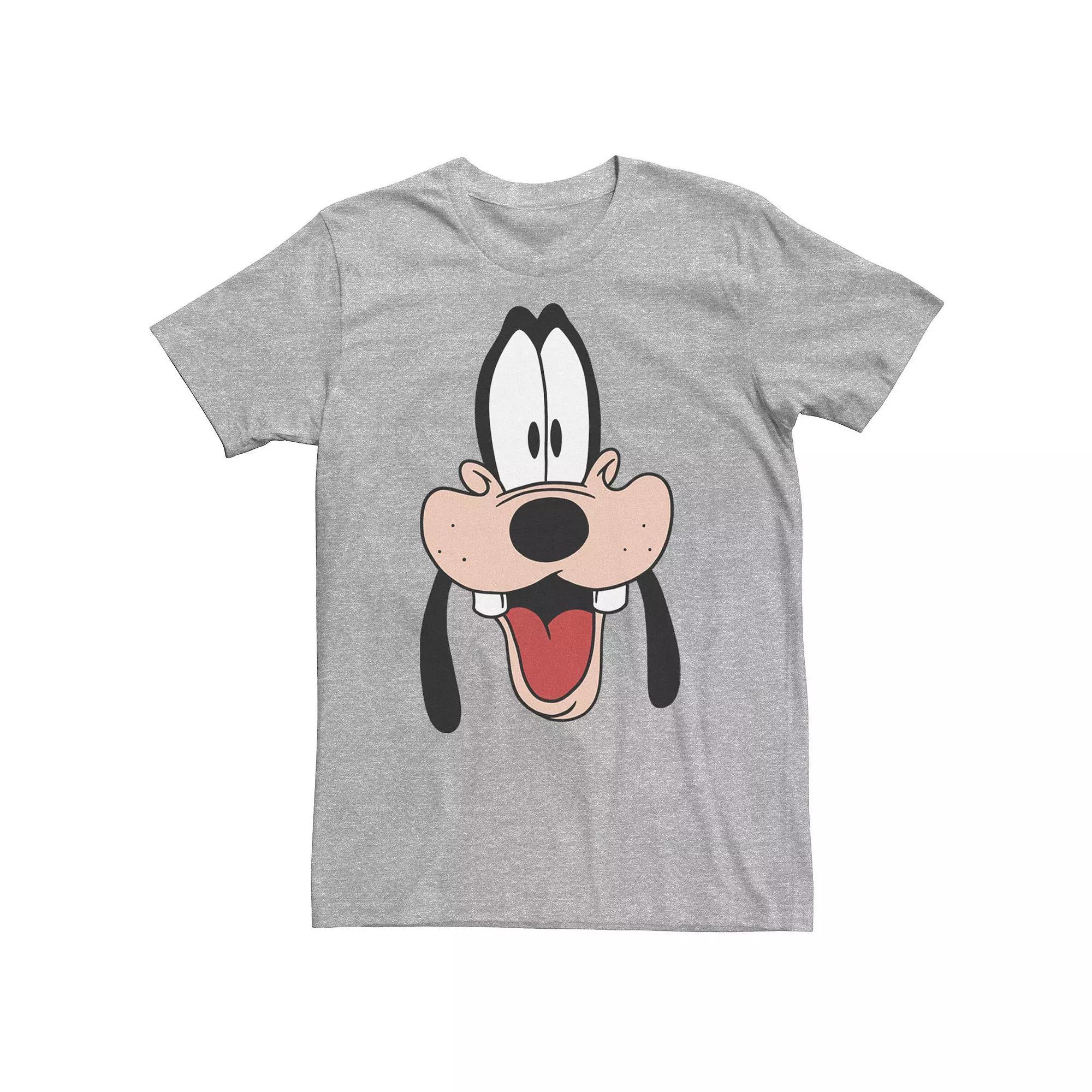 Big & Tall Disney A Goofy Movie Goofy Big Face Tee, Men's, Size: Large Tall, Athletic Grey Product Image