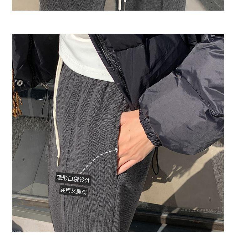 Mid Rise Plain Wide Leg Pants Product Image