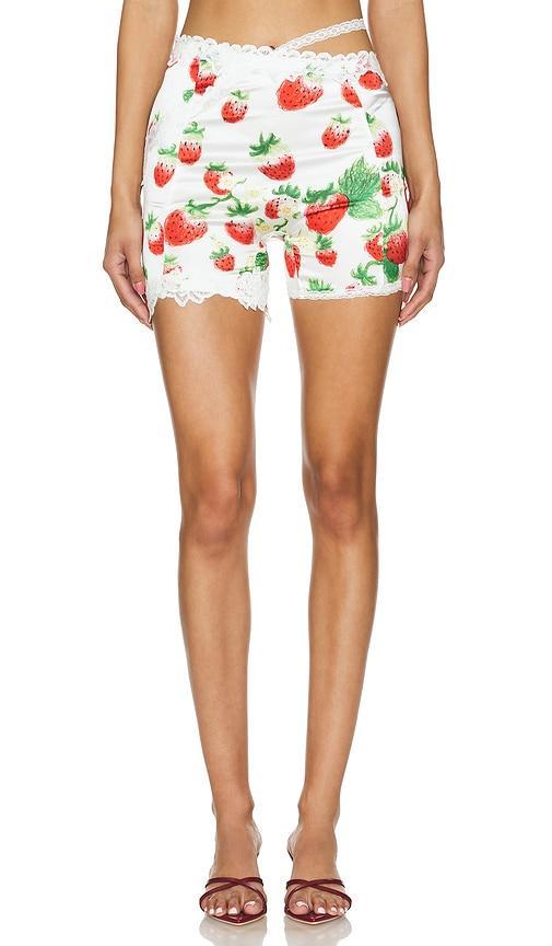 Lace Trimmed Shorts Yuhan Wang Product Image