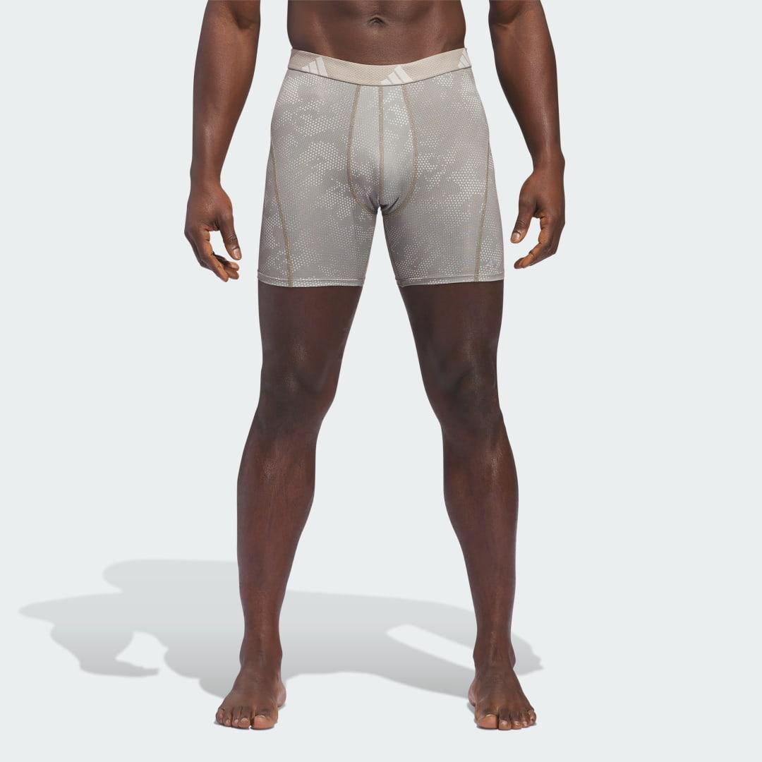 adidas Performance Mesh Graphic 3-Pack Boxer Briefs Putty Beige L Mens Product Image