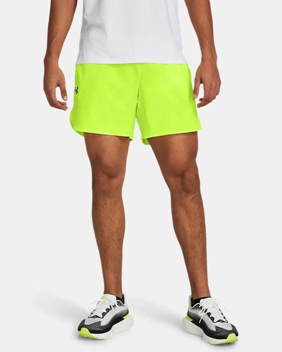 Under Armour Mens Peak Woven Shorts - High Vis Yellow/Black Product Image