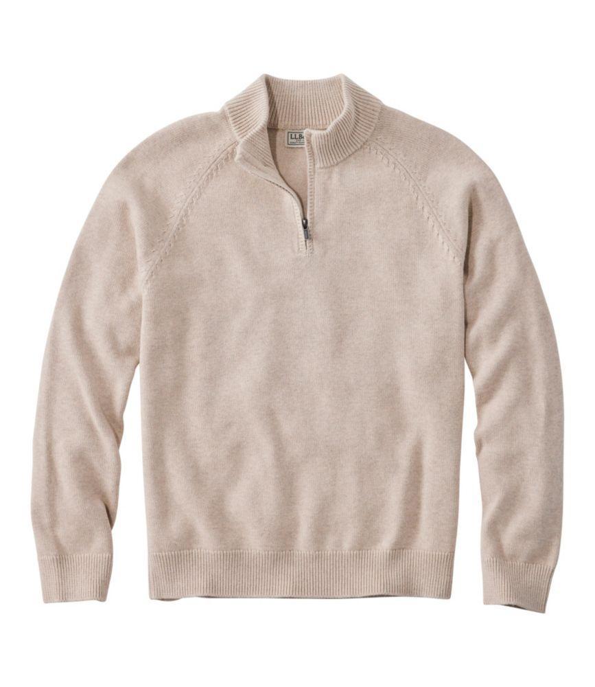 
                            Men's Wicked Soft Cotton/Cashmere Sweaters, Quarter-Zip
                         Product Image