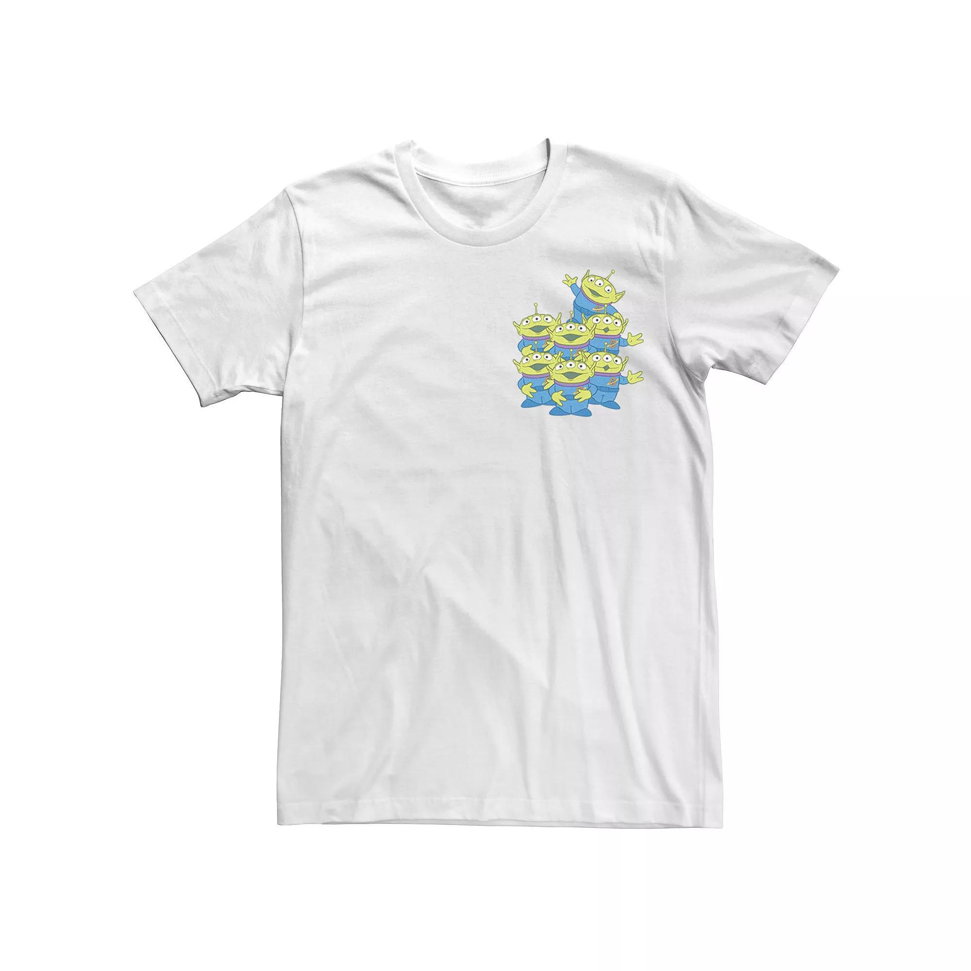 Disney / Pixar's Toy Story Aliens Men's Group Left Chest Tee, Size: XL, White Product Image