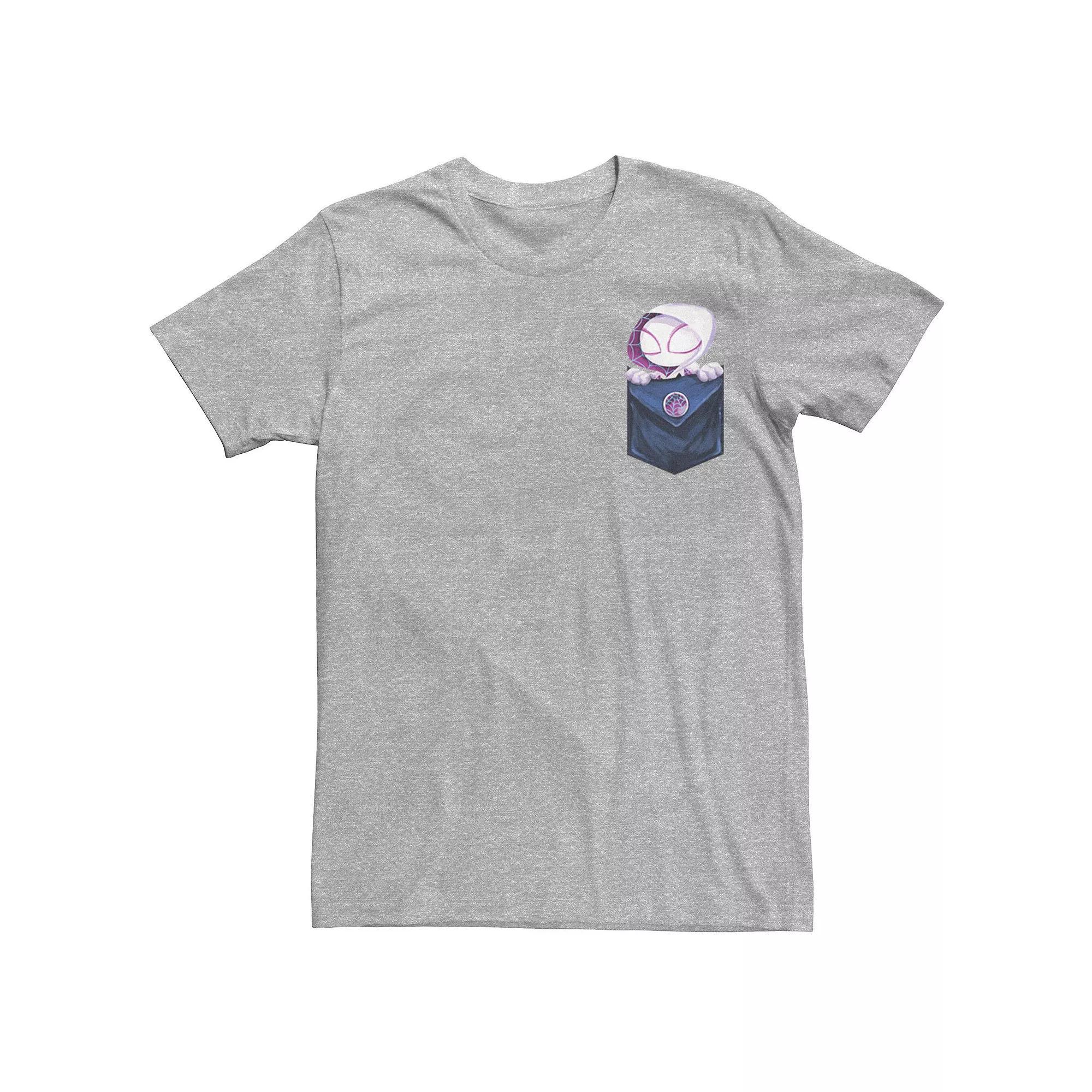 Men's Marvel Spider-Gwen Tee, Size: XXL, Athletic Grey Product Image