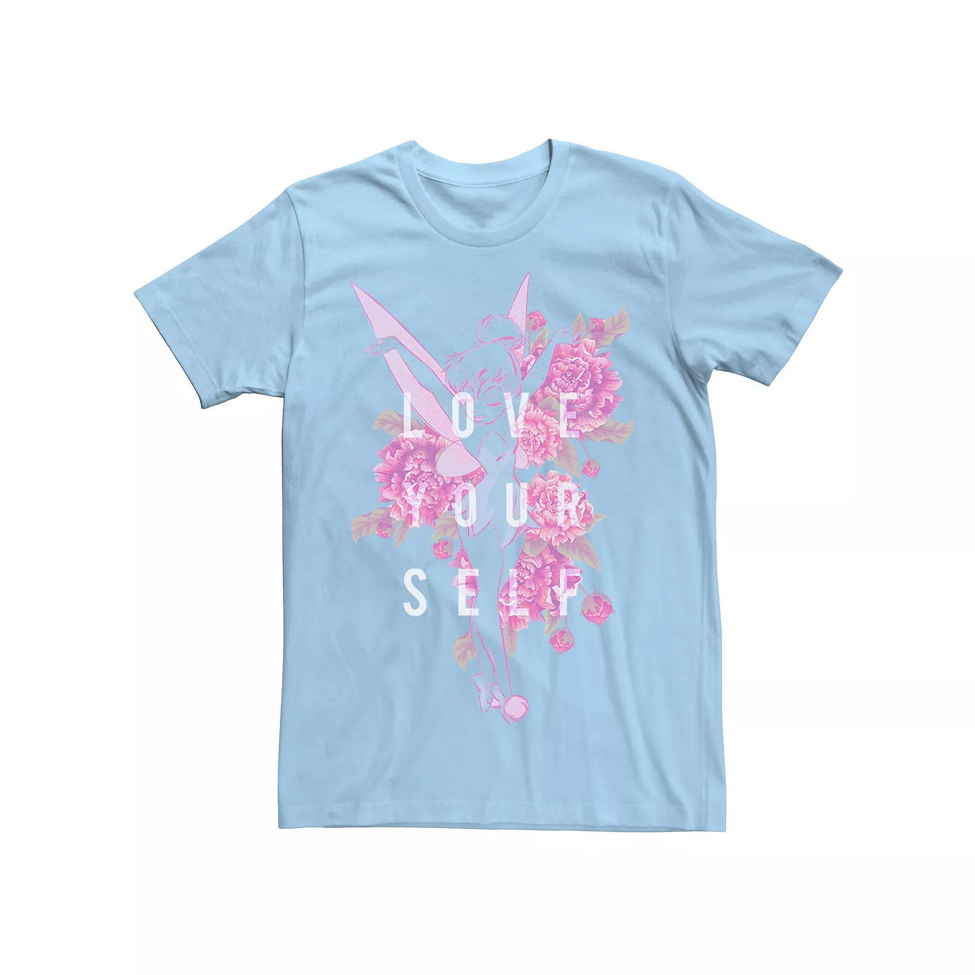 Men's Flower Names Sketched Tee, Size: XXL, Light Blue Product Image