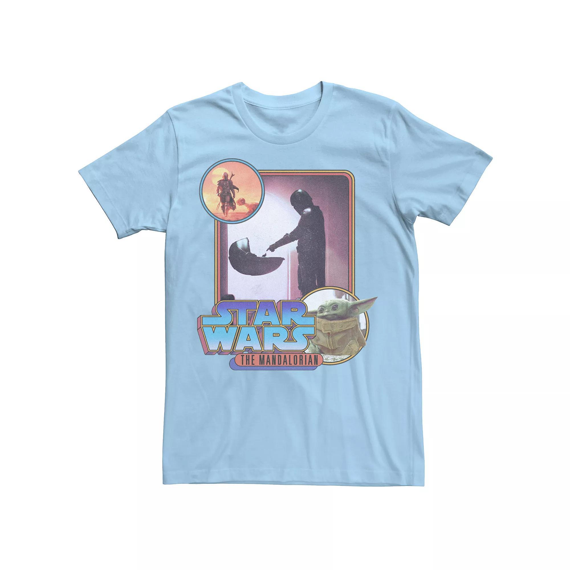 Mens Star Wars: The Mandalorian Retro Style Portrait Tee Product Image