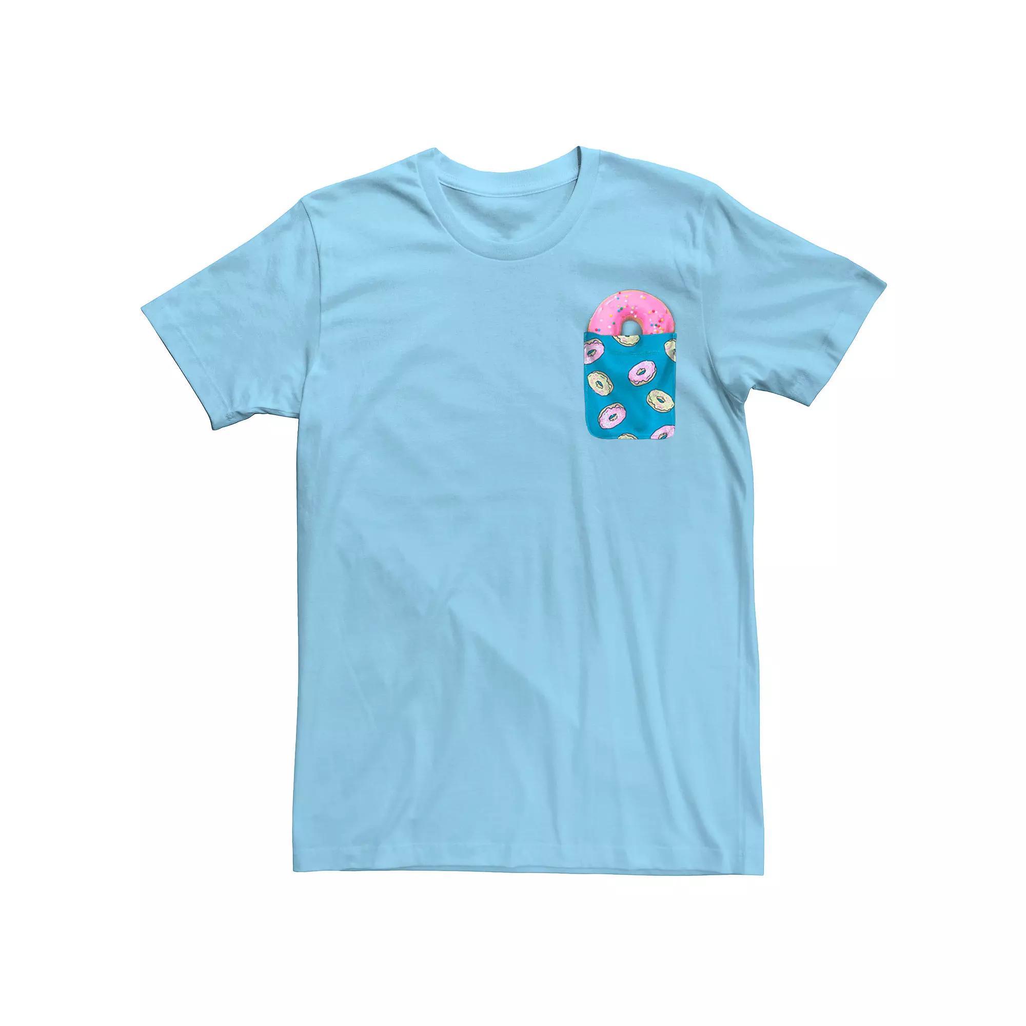 Men's Donut Graphic Tee, Size: Small, Light Blue Product Image
