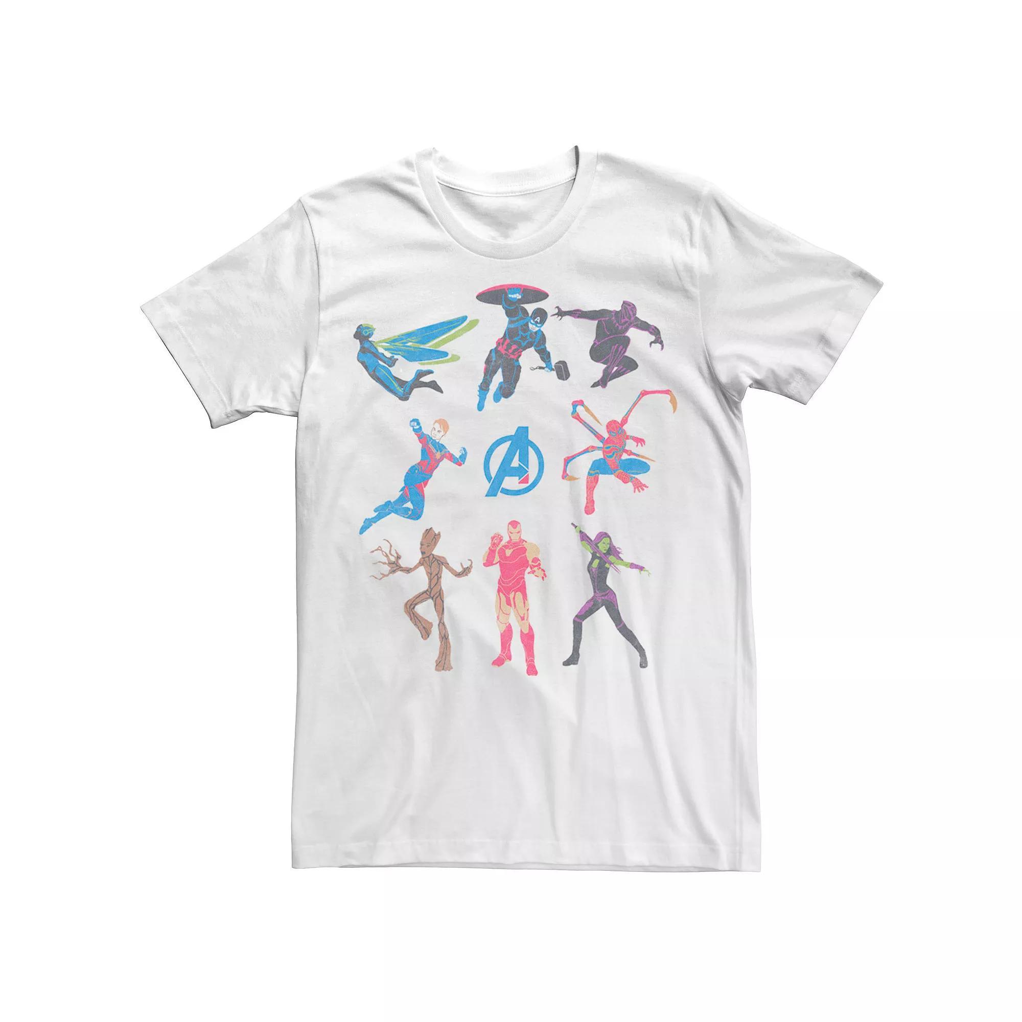 Men's Marvel Avengers Endgame Groupshot Lineup Tee, Size: Small, White Product Image