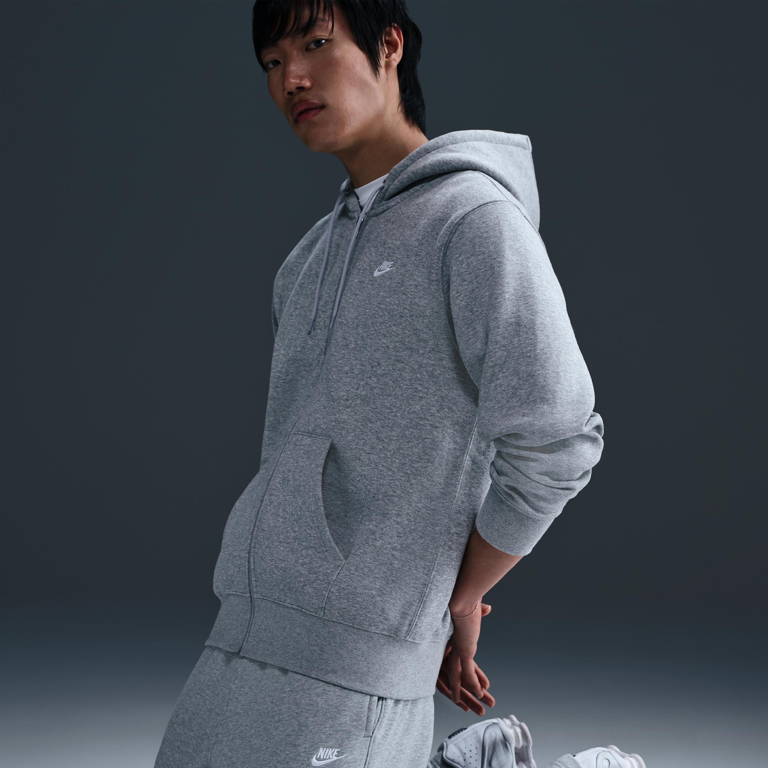 Nike Men's Club Full-Zip Fleece Hoodie Product Image