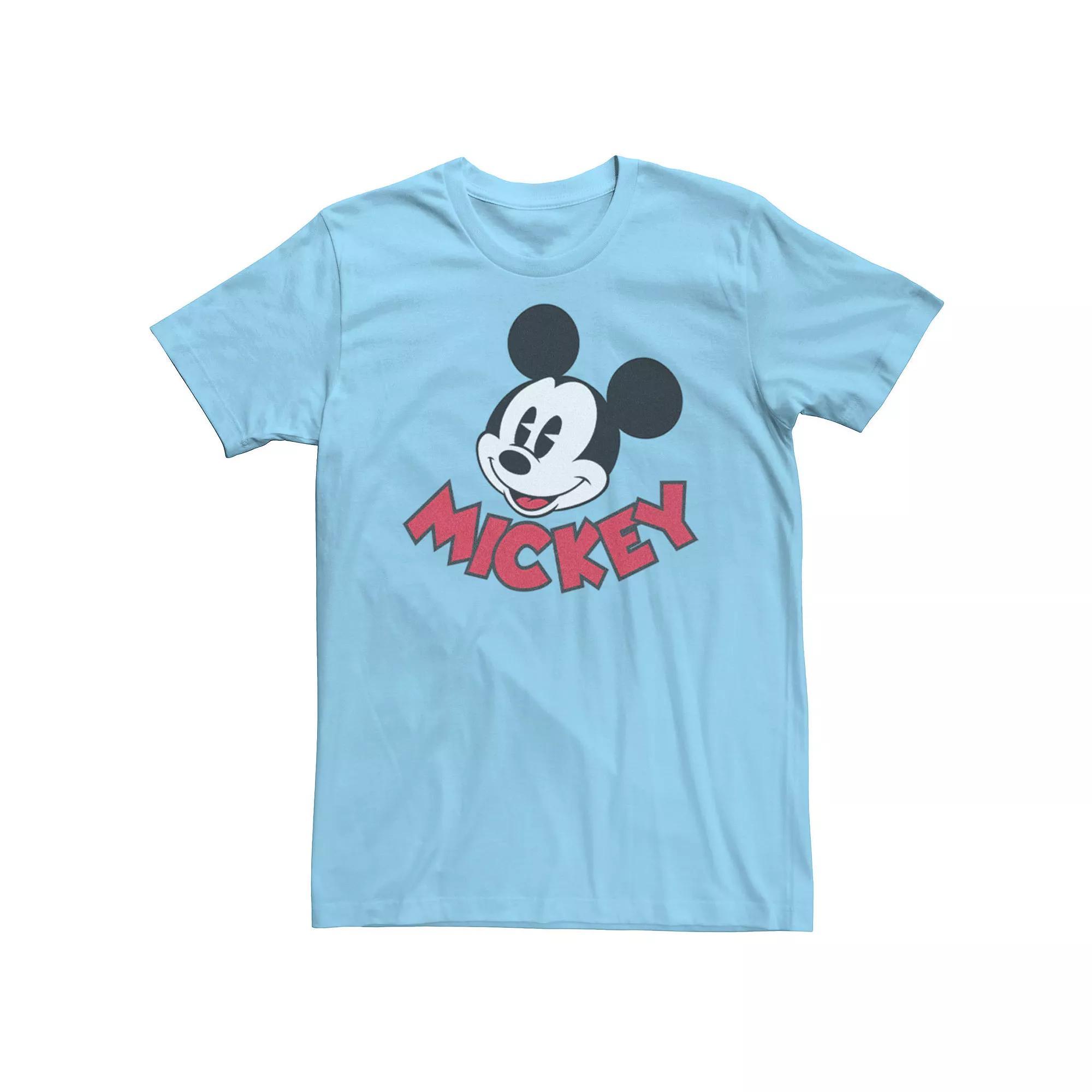 Disney's Mickey Mouse Looking Men's Tee, Size: Small, Light Blue Product Image